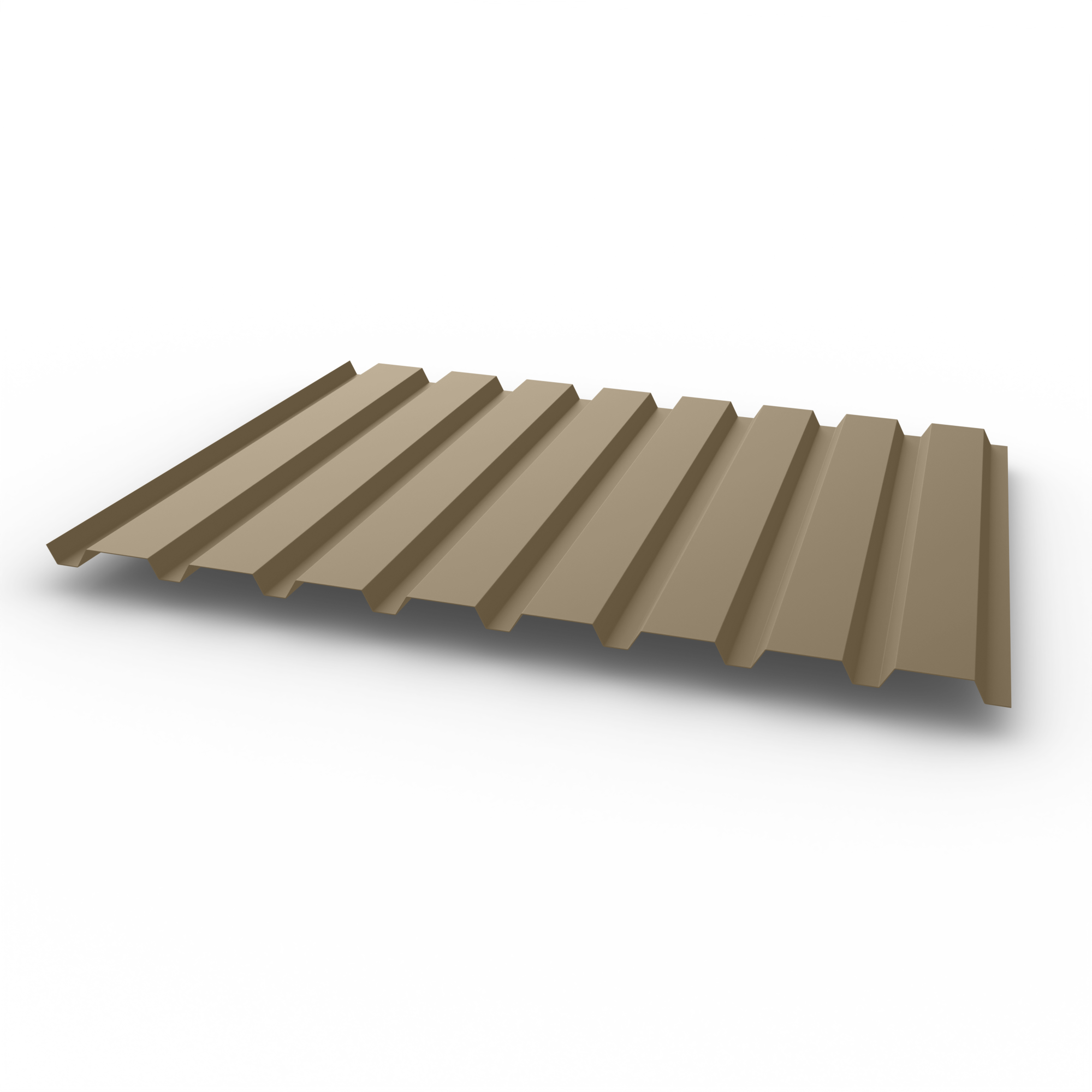 Профнастил С20 - 0,7х1150мм (RAL 1019) оцинкованный, с полимерным покрытием (Полиэстер)