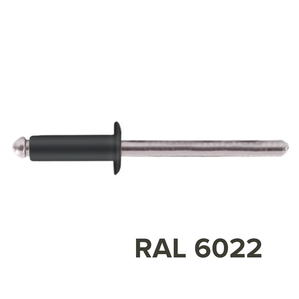 Заклепка 3.2x10 (RAL 6022) A2/A2 вытяжная