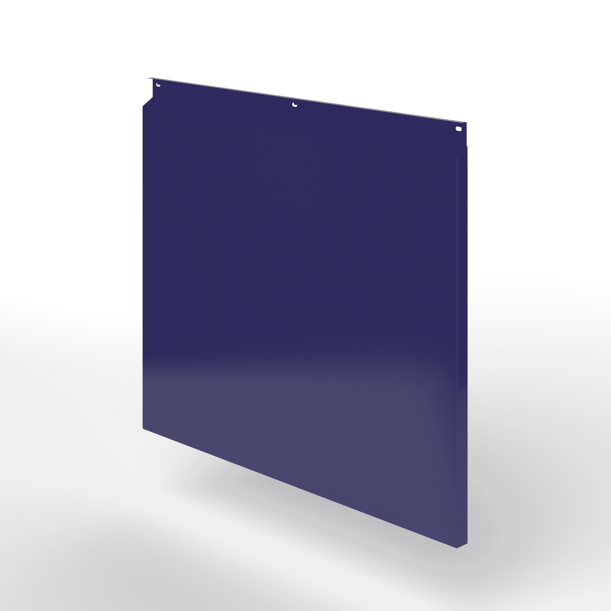 Фасадная металлокассета закрытого типа оцинкованная с порошковым покрытием 0,7x1160х600мм RAL 5022 Ночной синий