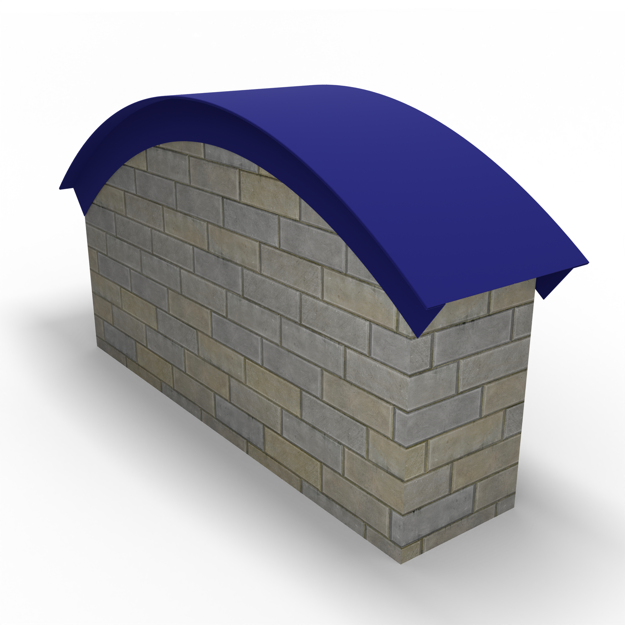 Парапет радиусный 0,7 мм (RAL 5002) полиэстер