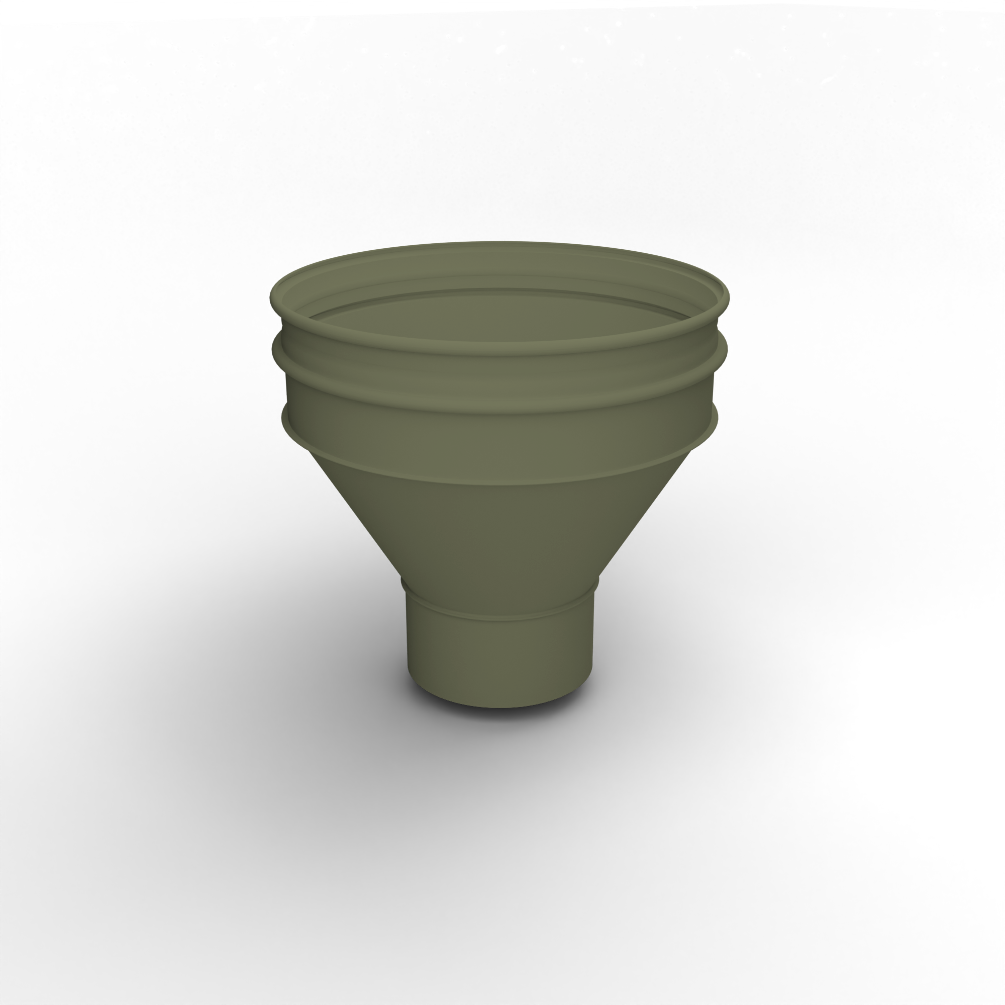 Воронка водосточная ф150х350мм (RAL 6013) водосборная, c порошковым покрытием