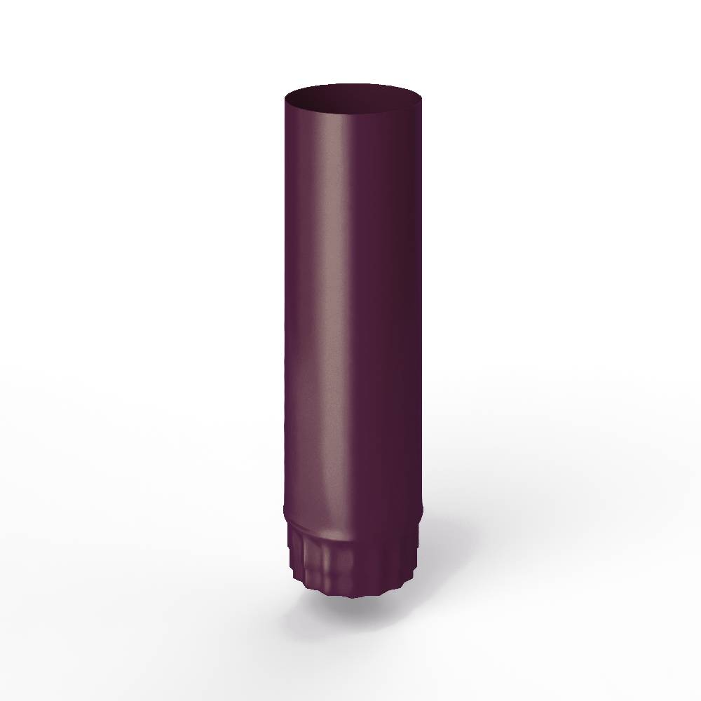 Труба водосточная оцинкованная порошок ф140х1250мм RAL 4007