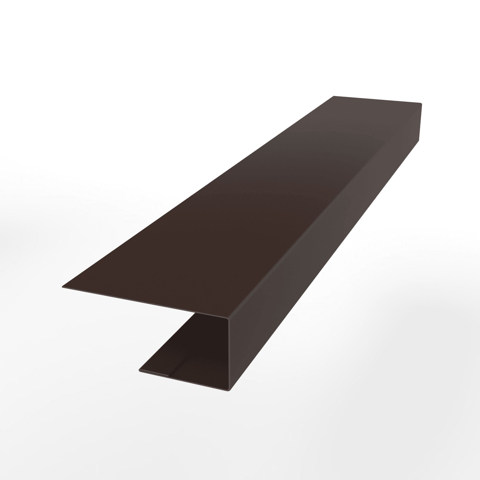 J-Профиль 12мм RAL 8017 оцинкованный с порошковым покрытием 0,45 мм