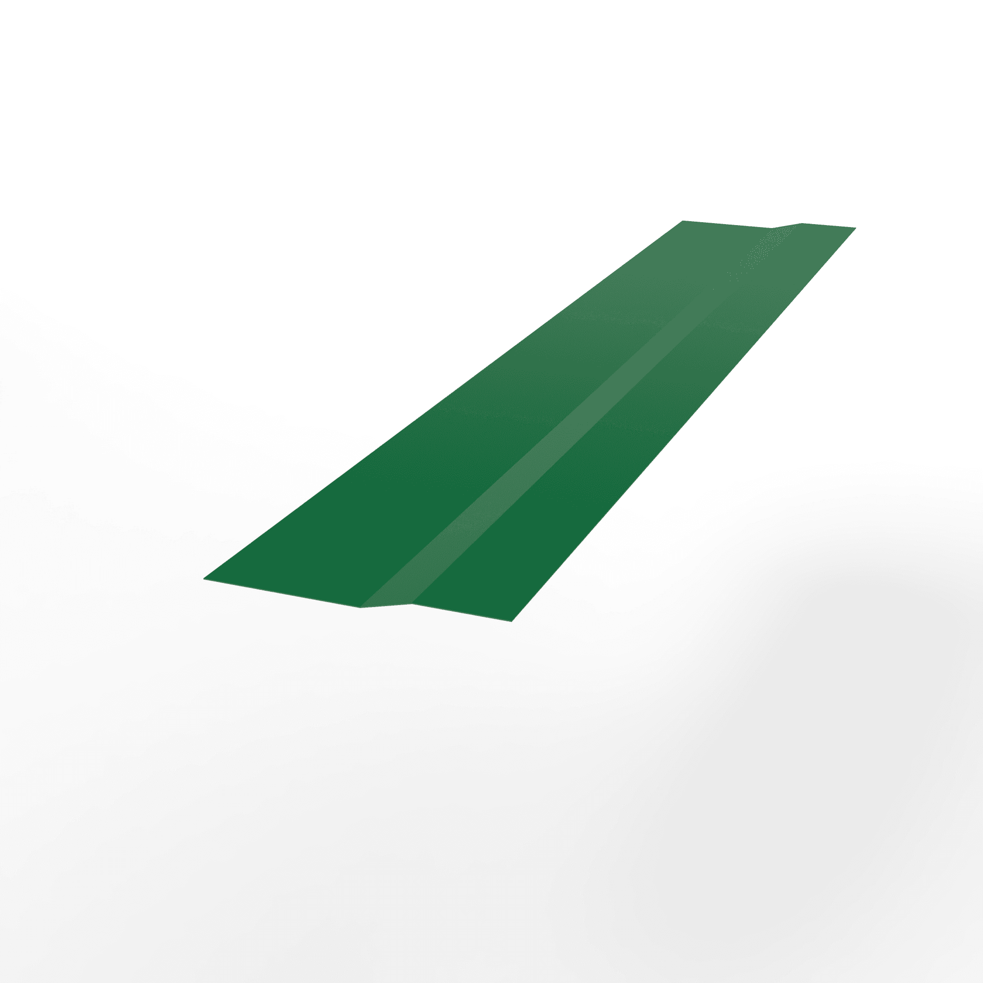 Крепёжная планка (RAL 6029) оцинкованная, с порошковым покрытием 0,45 мм