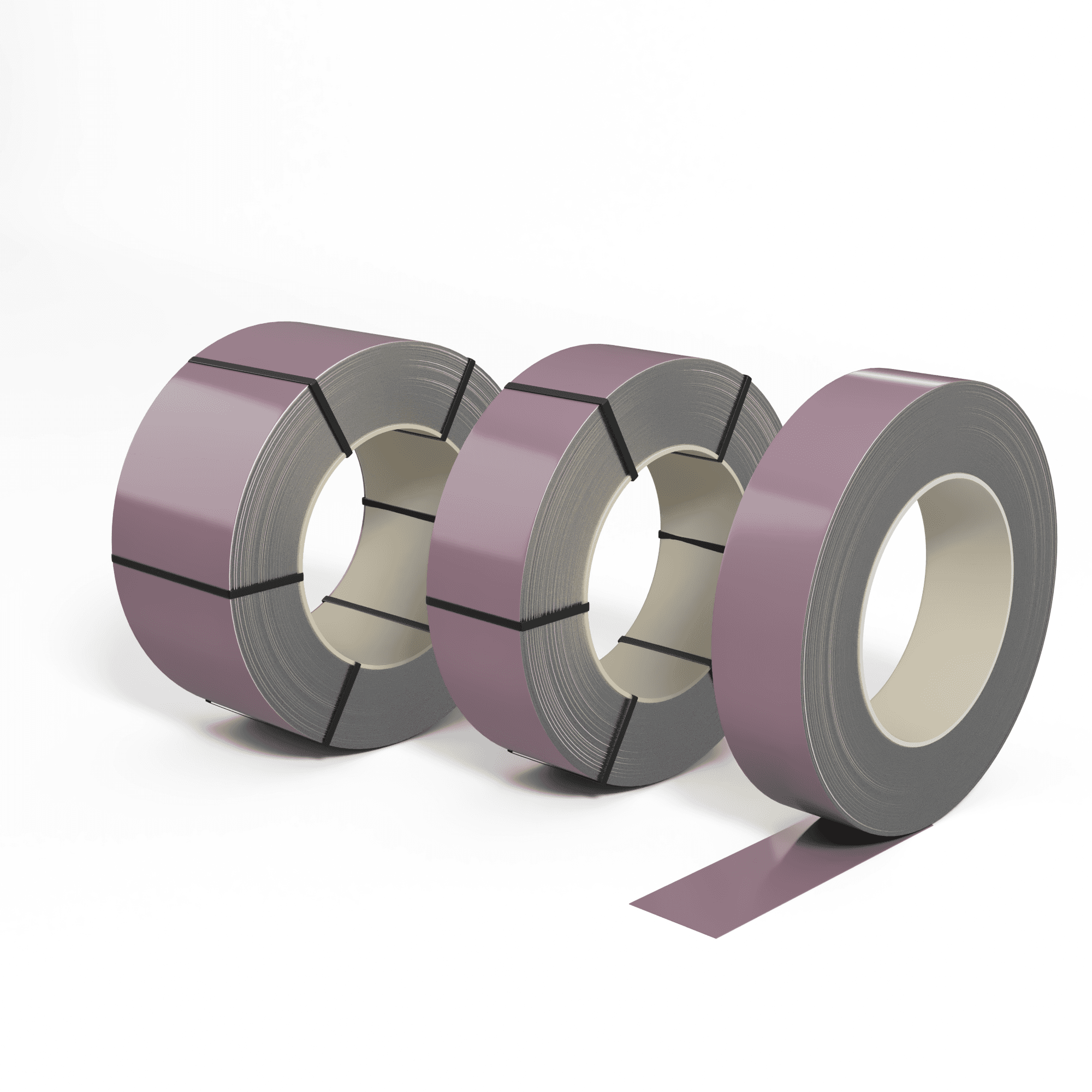 Лента оцинкованная (Штрипс) 1,0 мм (RAL 4009) с полимерным покрытием (полиэстер)