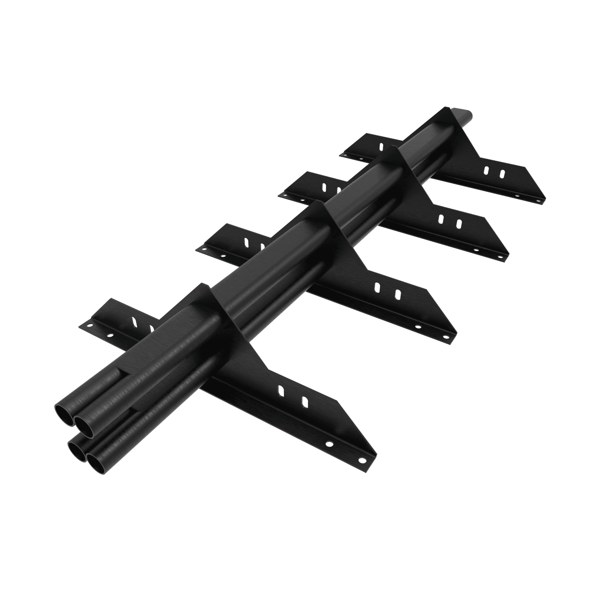 Снегозадержатель трубчатый плоскоовальный 1000мм универсальный 40x20-1,0-1,0-2 холоднокатанная сталь с порошковым покрытием RAL 9005