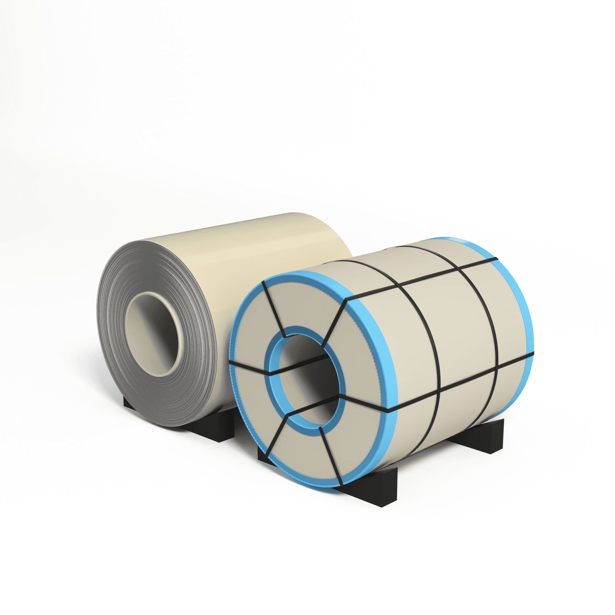 Рулон оцинкованный 0,65х1250мм (RAL 1015) с полимерным покрытием (полиэстер)