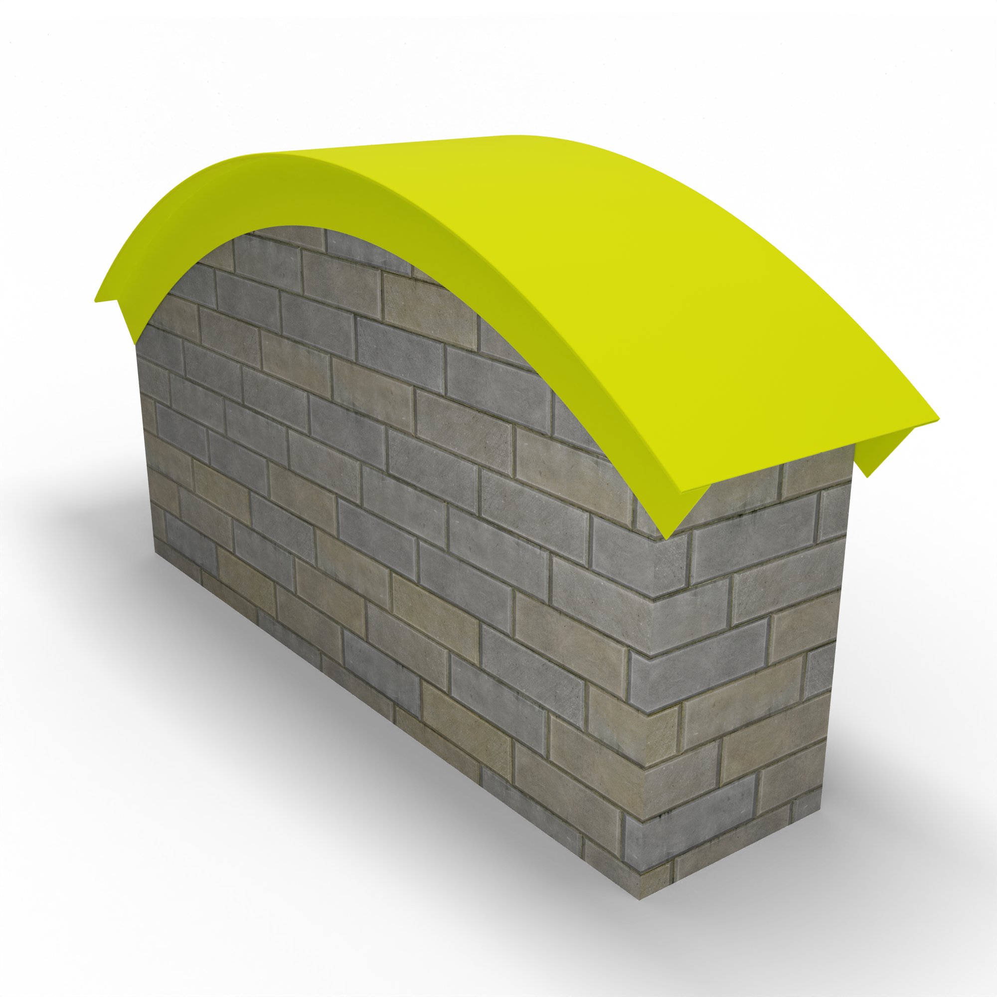 Парапет радиусный 0,45 мм (RAL 1026) полиэстер