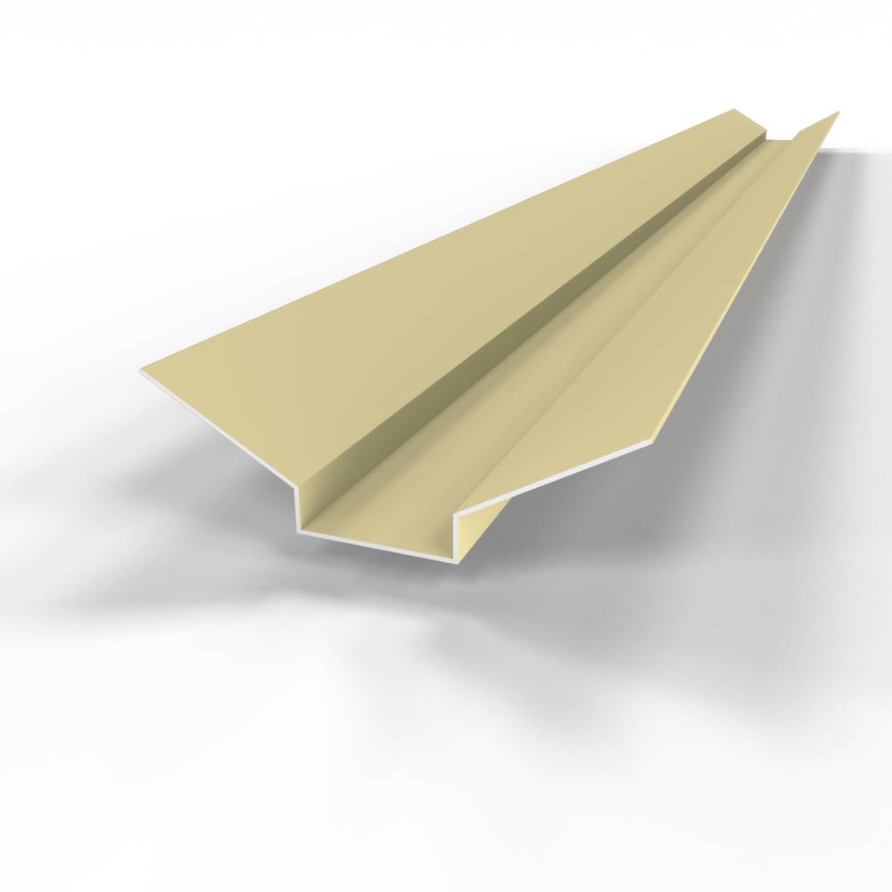 Ендова верхняя фигурная 0,45 мм (RAL 1014) оцинкованная c полимерным покрытием