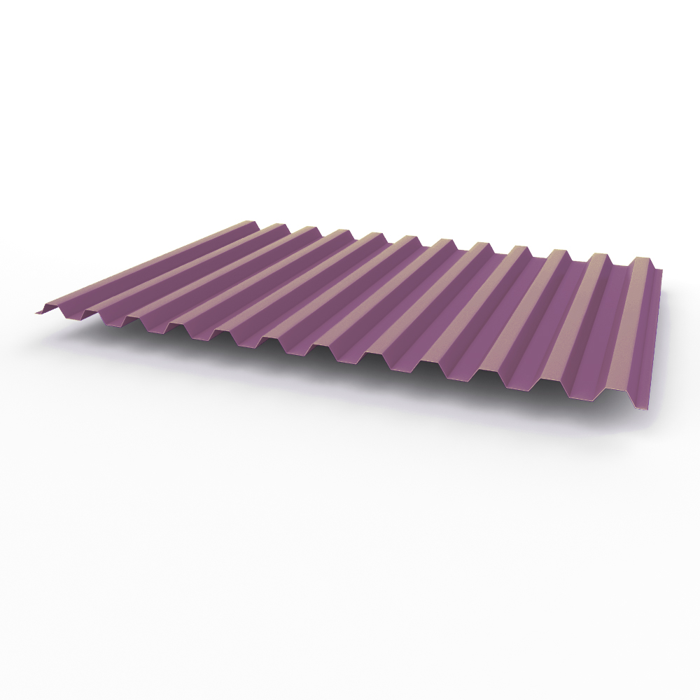 Профнастил С21 0,35х1051мм (RAL 4001) оцинкованный, с полимерным покрытием (полиэстер)