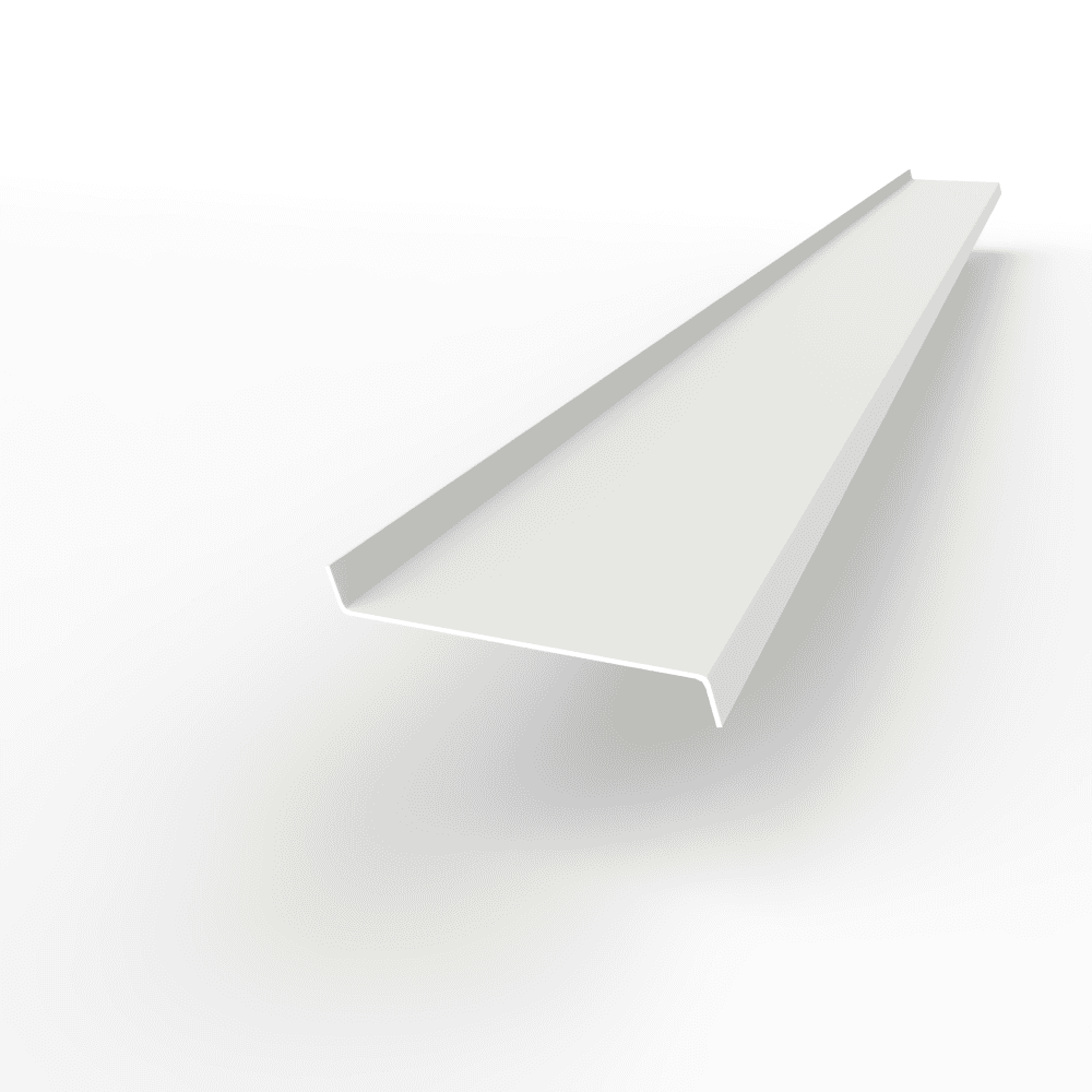 Отлив 0,55 мм RAL 9010 оконный оцинкованный c порошковым покрытием