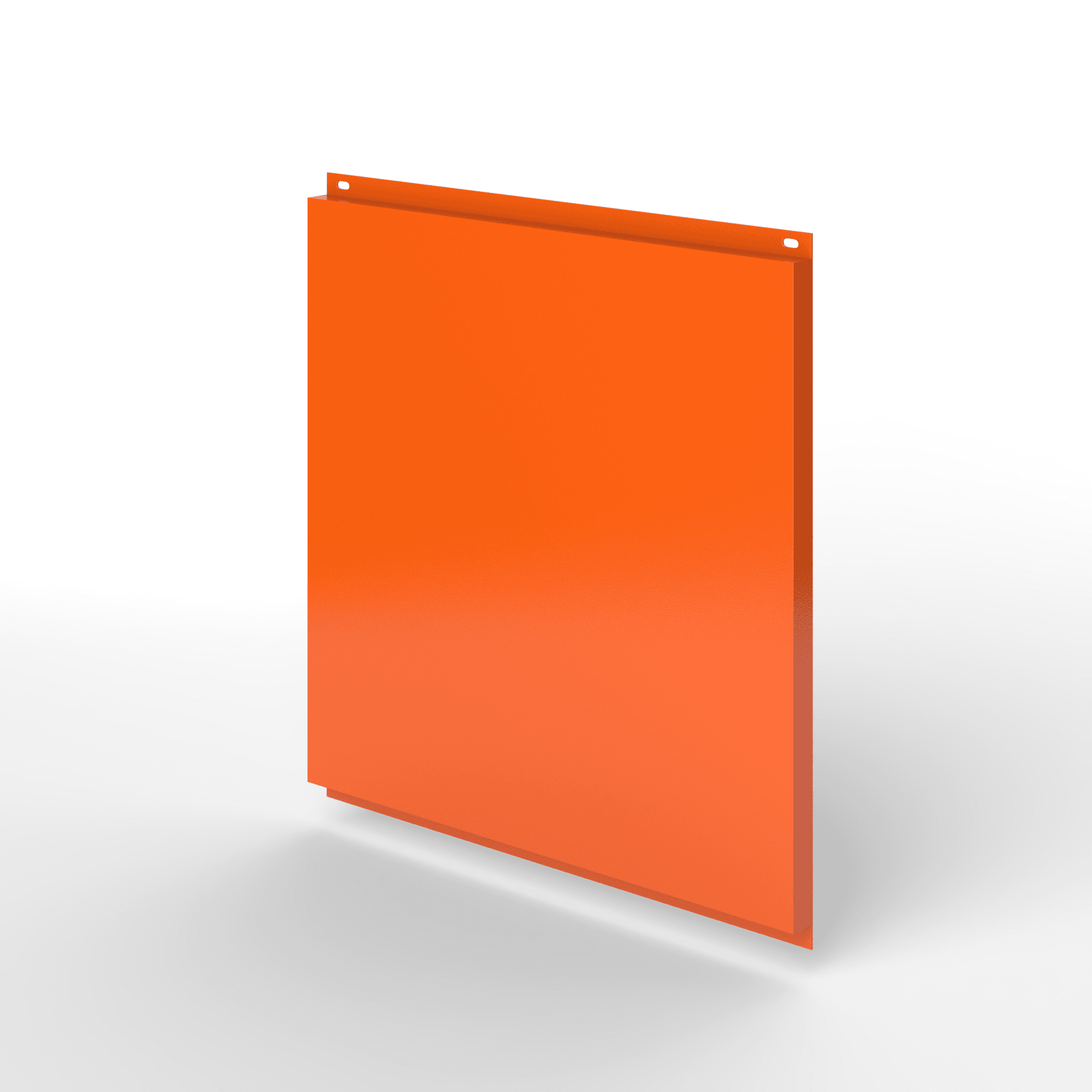 Фасадная металлокассета открытого типа 1,2 мм (RAL 2004) оцинкованная, с порошковым покрытием