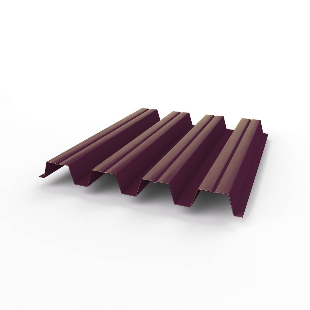 Профнастил Н57 оцинкованный 0,9х801мм (RAL 4007) с полимерным покрытием (Полиэстер)