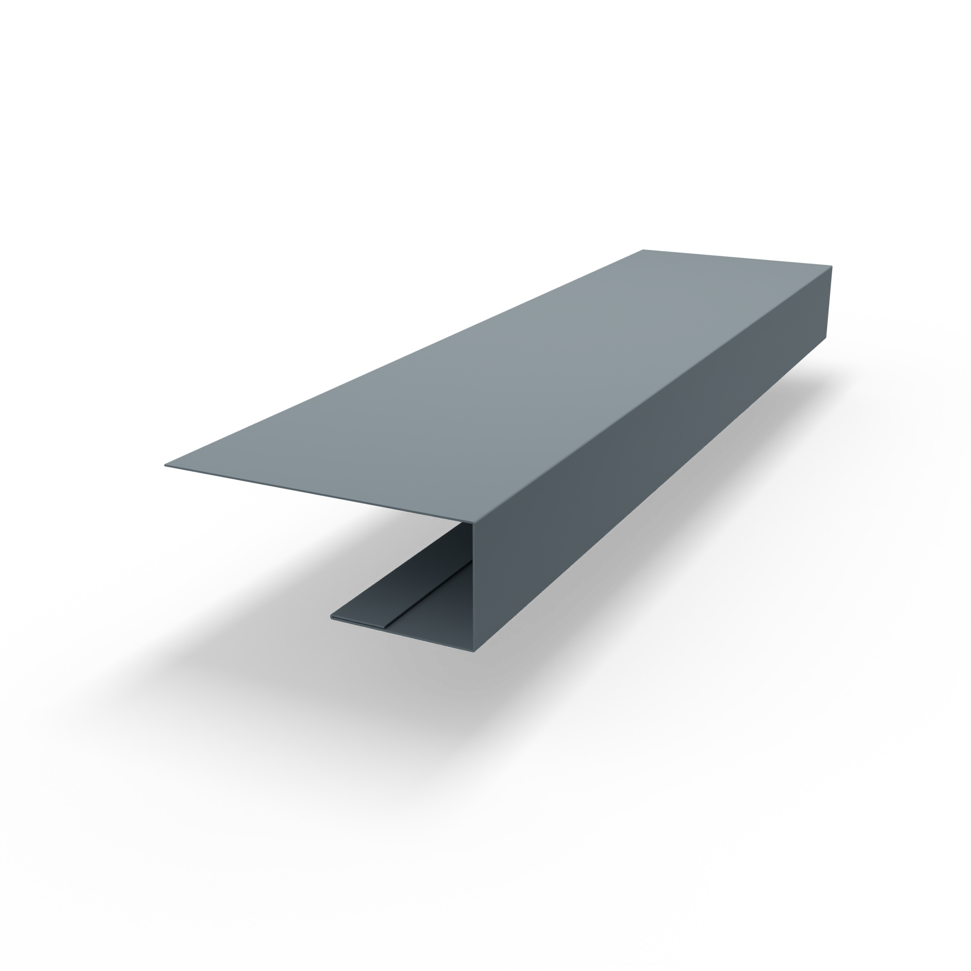 j планка RAL 7000 оцинкованная c порошковым покрытием 0,45мм