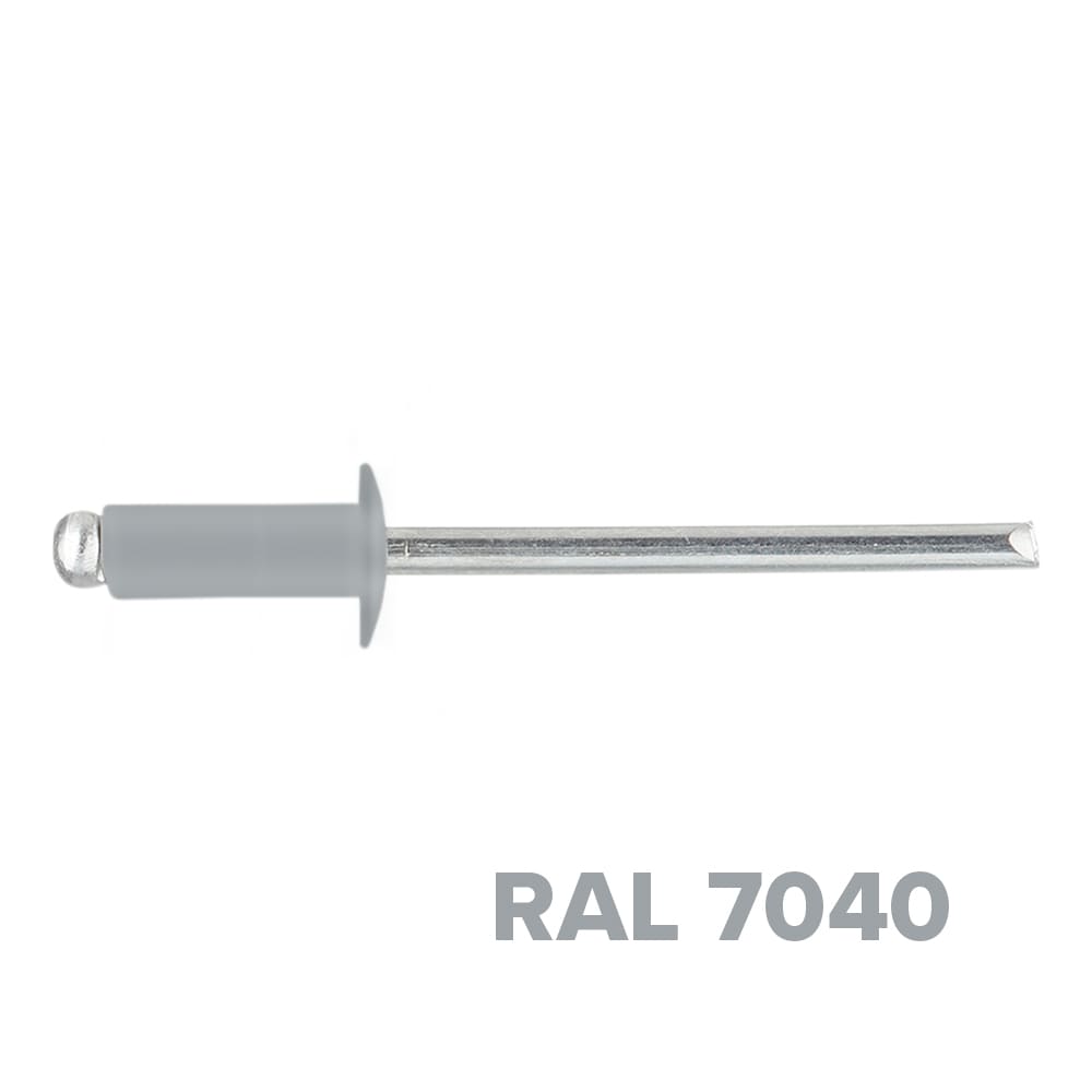 Заклепка 3.2x10 (RAL 7040) A2/A2 вытяжная