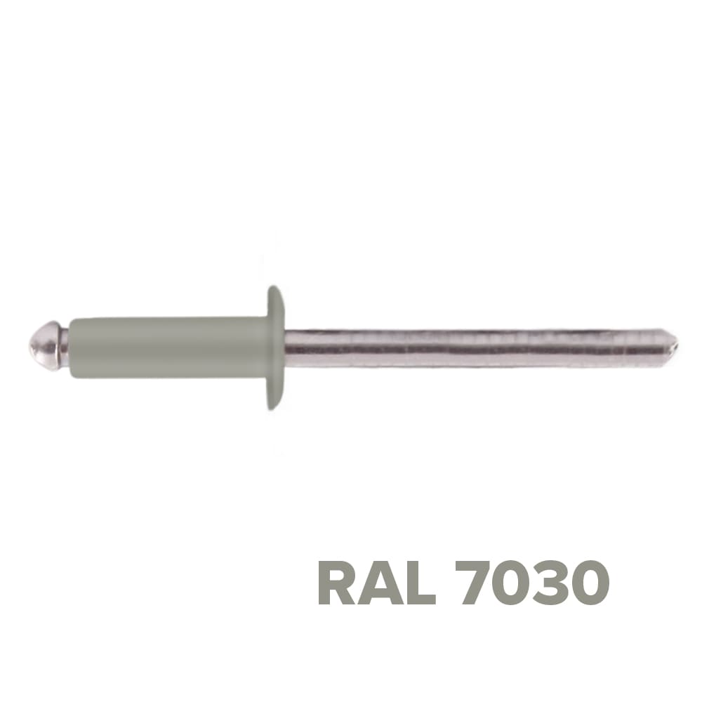 Заклепка 3.2x10 (RAL 7030) A2/A2 вытяжная