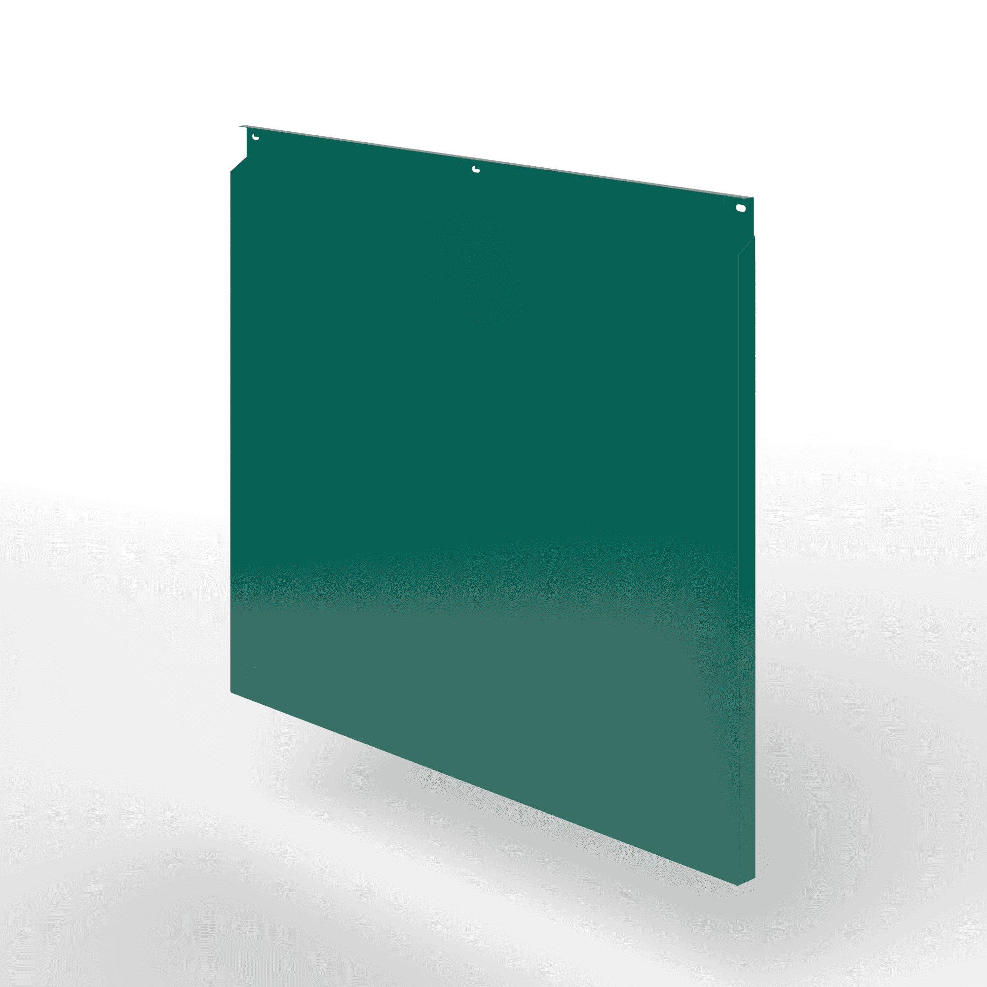 Фасадная металлокассета закрытого типа оцинкованная с порошковым покрытием 0,7x380х815мм RAL 6026 Опаловый зелёный