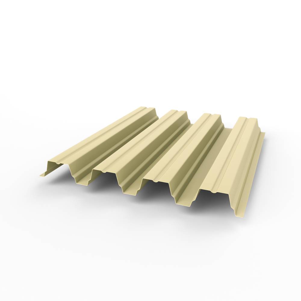 Профнастил Н75 - 0,8 (RAL 1015) с полимерным покрытием (полиэстер)