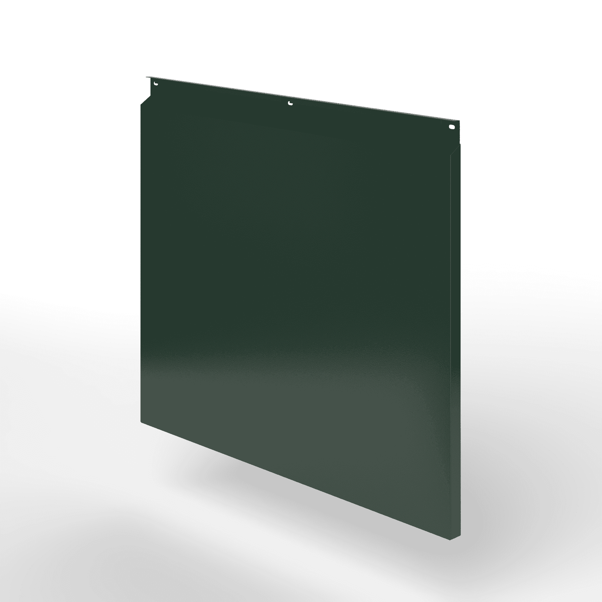 Фасадная металлокассета закрытого типа оцинкованная с порошковым покрытием 0,7x430х915мм RAL 6009 Пихтовый зелёный