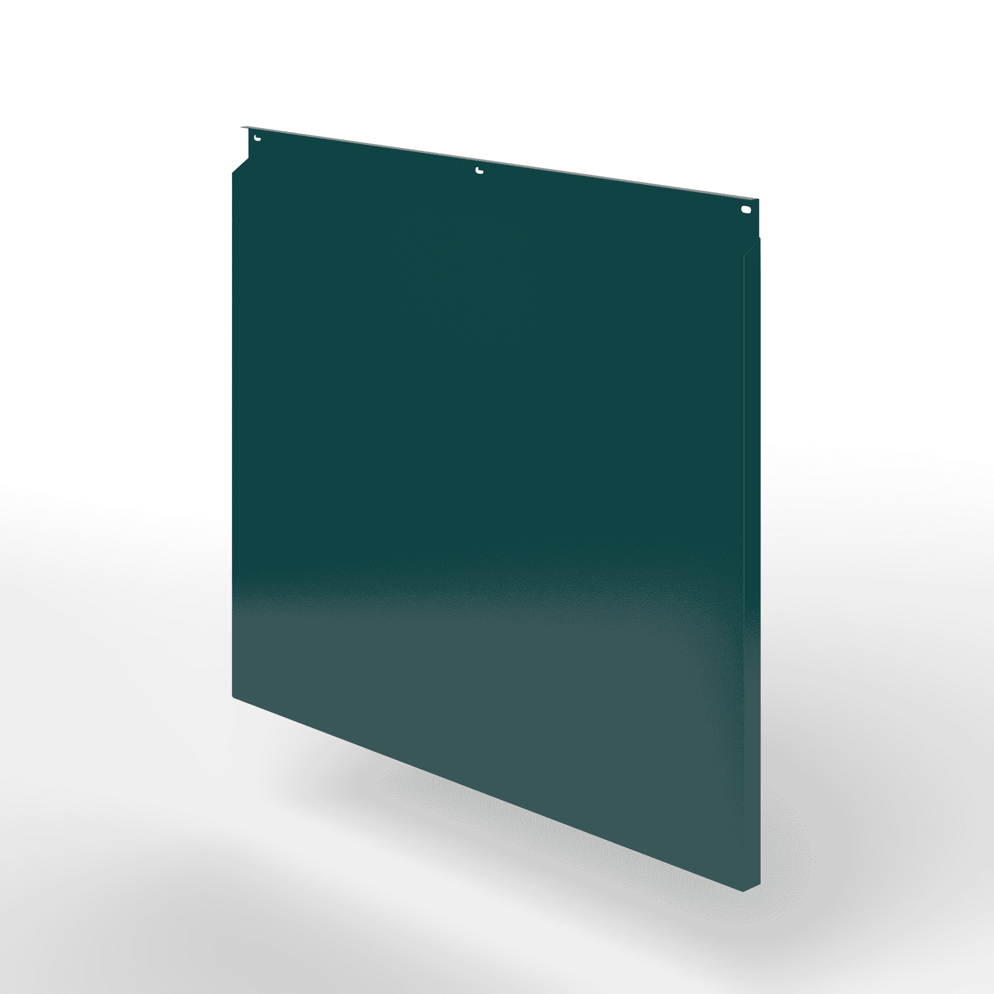 Фасадная металлокассета закрытого типа оцинкованная с порошковым покрытием 0,7x1160х600мм RAL 6004 Сине-зелёный