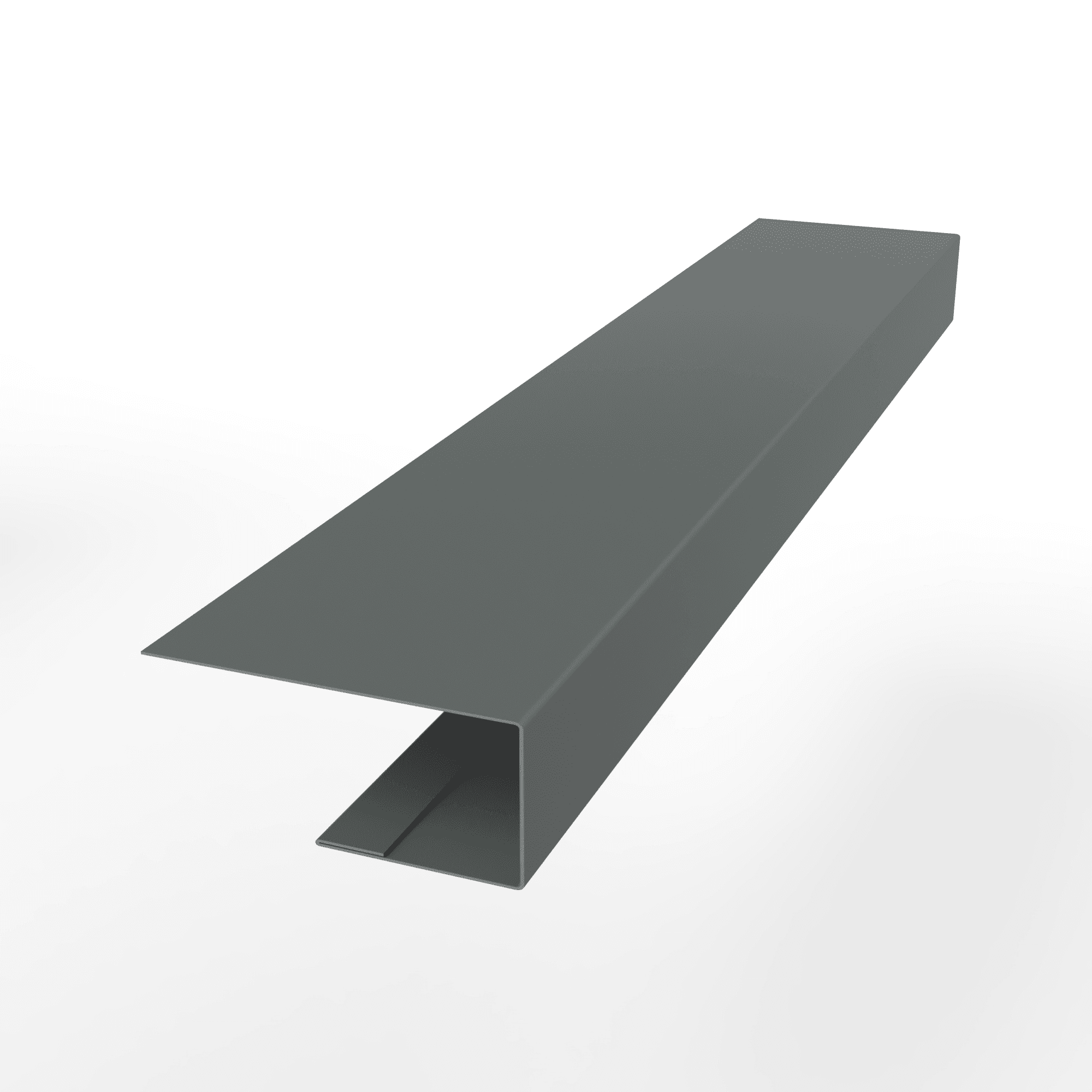 Планка завершающая (RAL 7005) с порошковым покрытием 0,45 мм