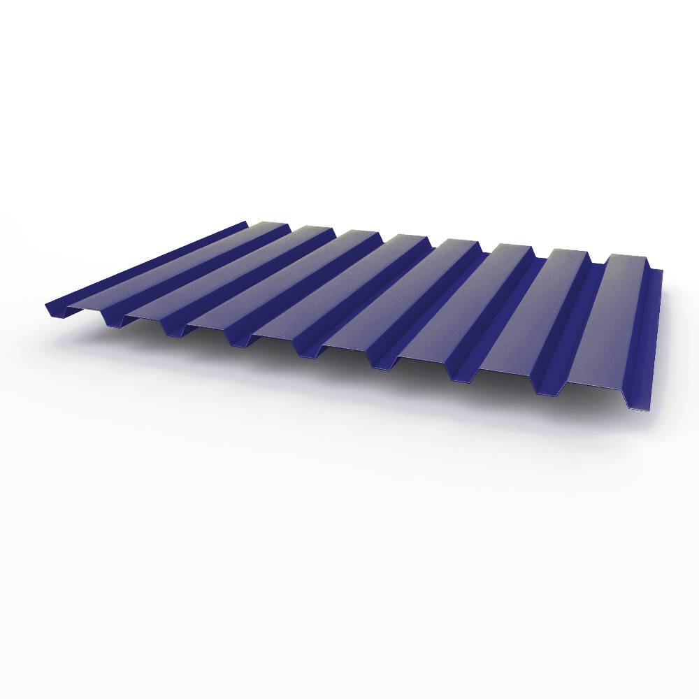 Профнастил С20 - 0,7х1150мм (RAL 5002) оцинкованный, с полимерным покрытием (полиэстер)