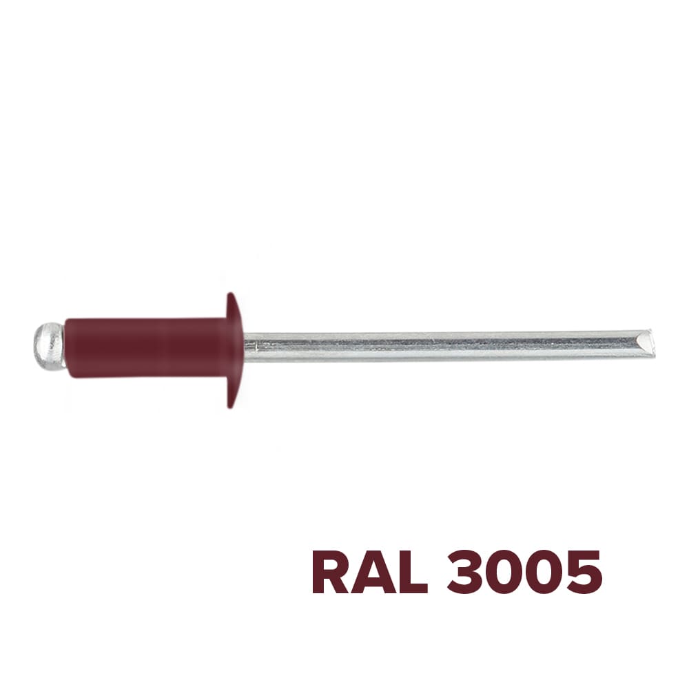 Заклепка 3.2x10 (RAL 3005) A2/A2 вытяжная