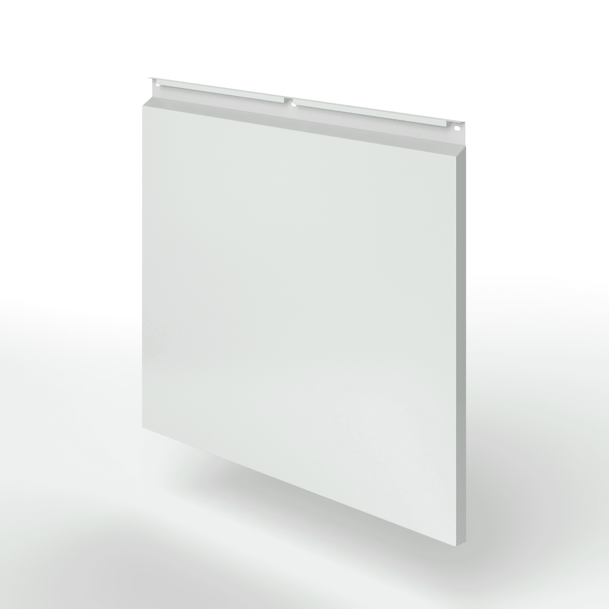 Фасадная металлокассета закрытого типа оцинкованная с порошковым покрытием 0,7x1160х600мм RAL 7035 Светло-серый