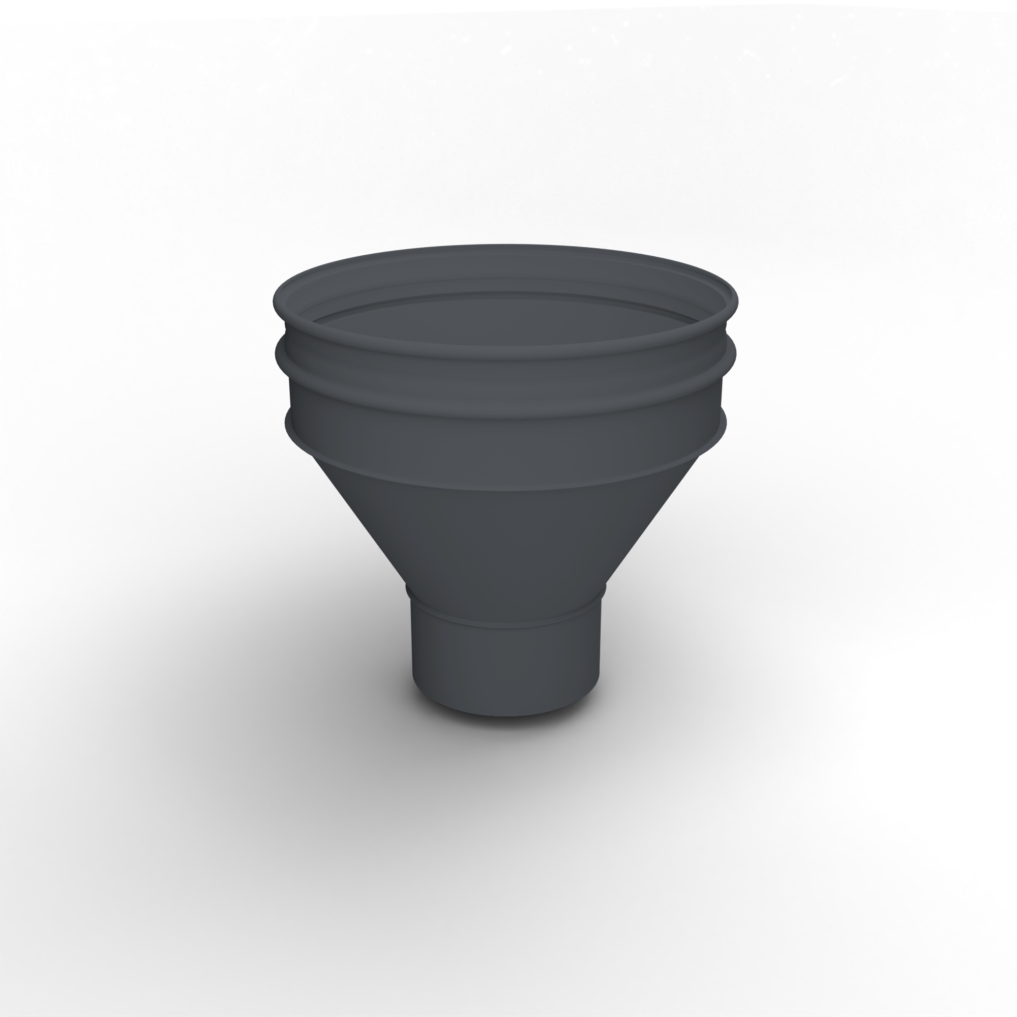 Воронка водосточная ф180х350мм (RAL 7015) водосборная, c порошковым покрытием