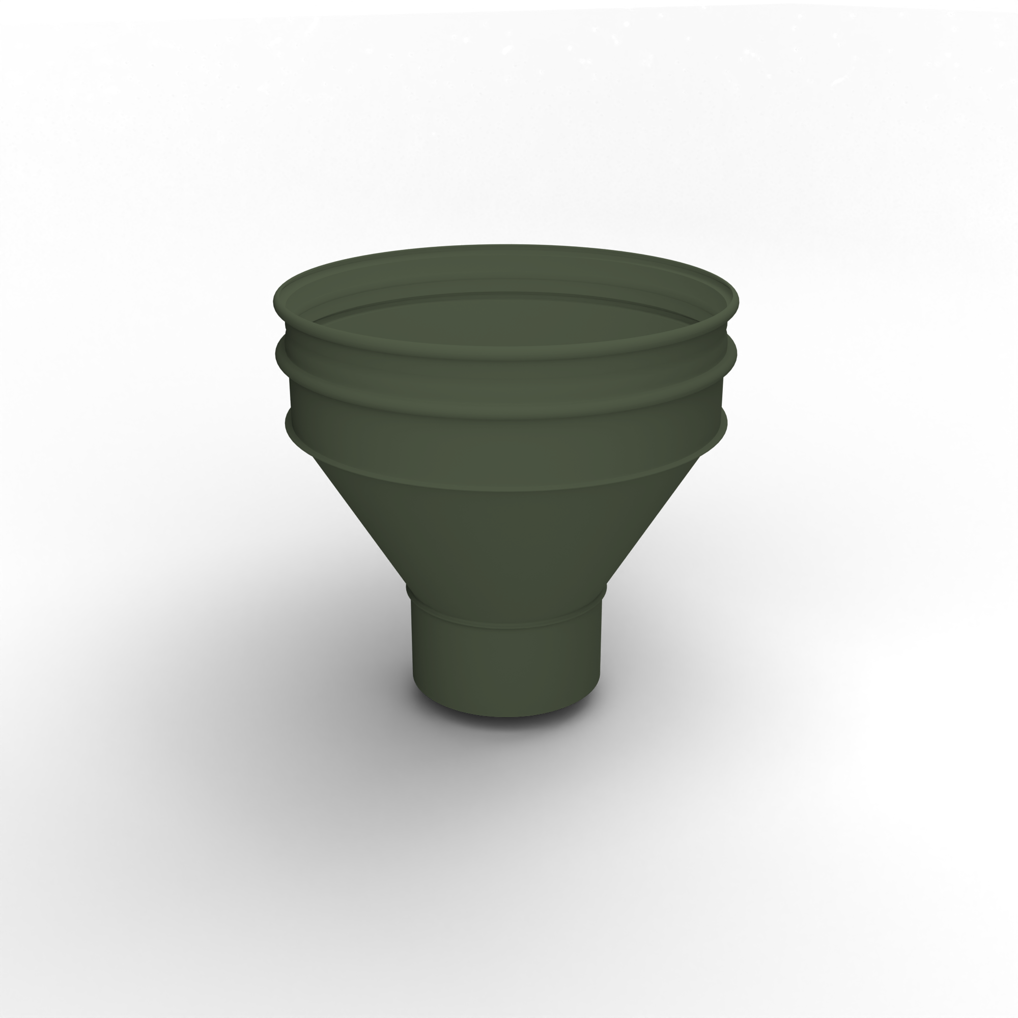 Воронка водосточная ф200х350мм (RAL 6003) водосборная, c порошковым покрытием