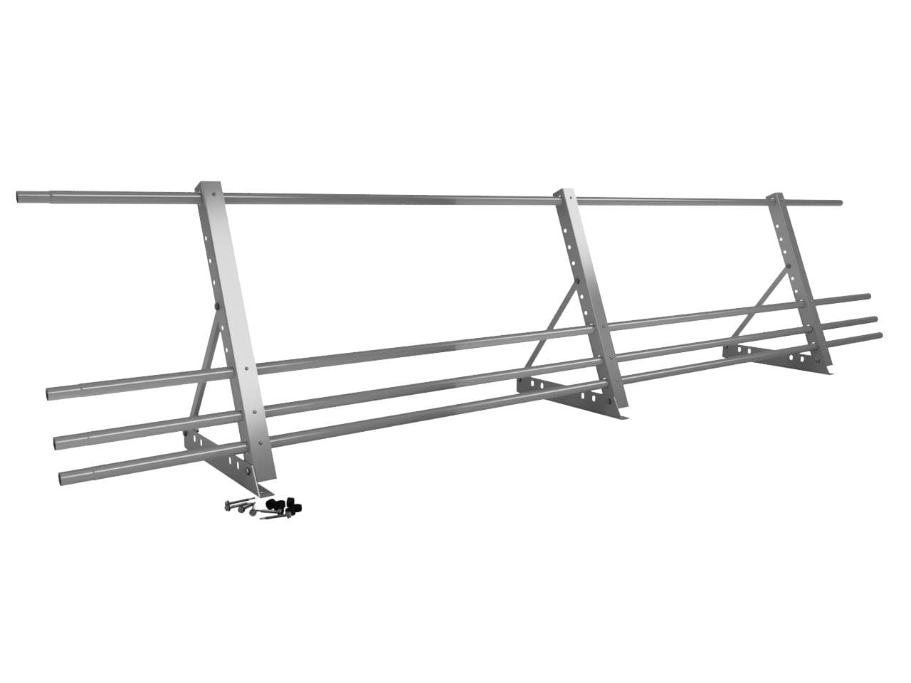 Ограждение кровельное 3000мм универсальный 1200-25-1-2-3 оцинкованная сталь с порошковым покрытием RAL 7024