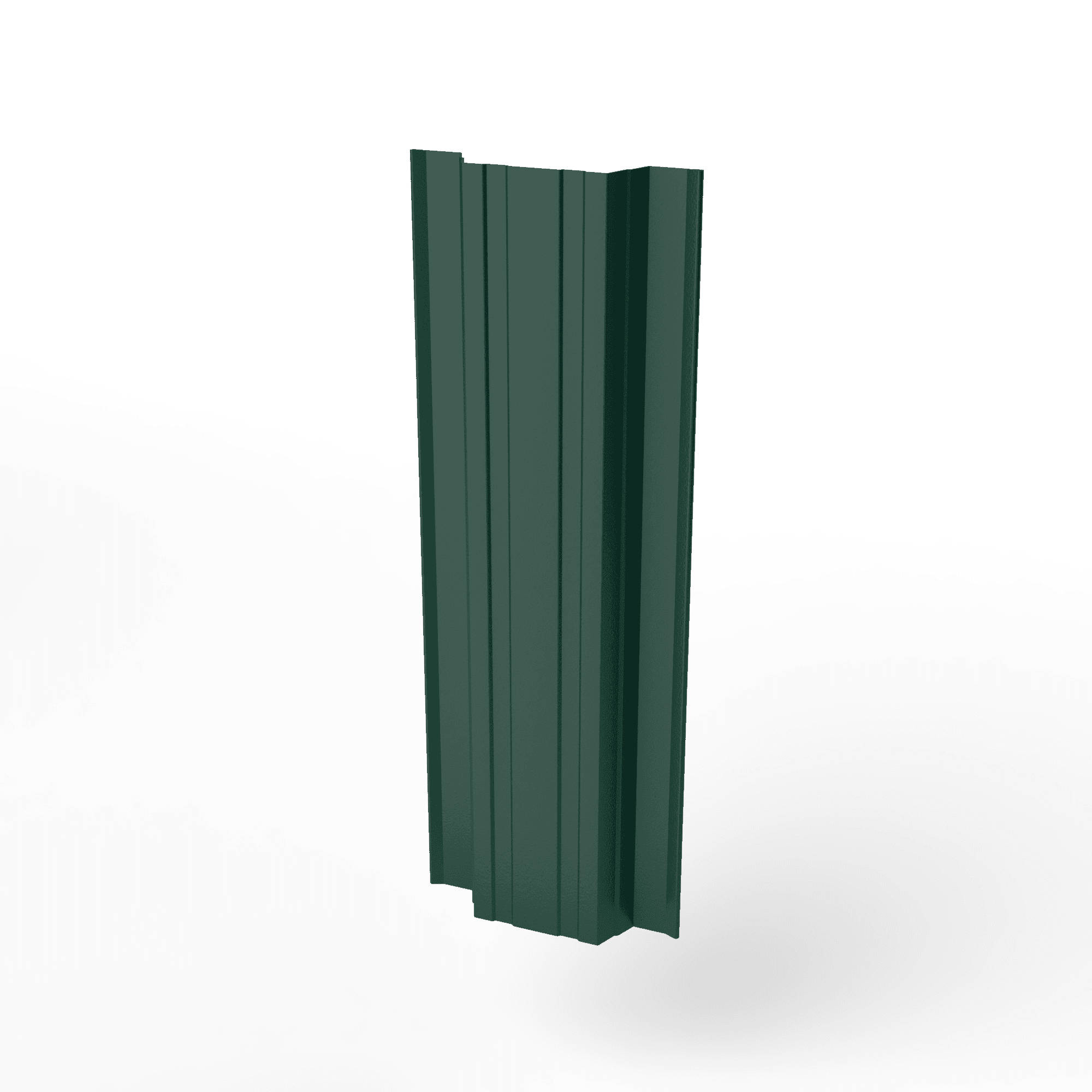 Штакетник прямоугольный оцинкованный с полимерным покрытием 0,5х118мм прямоугольный фигурный RAL 6005