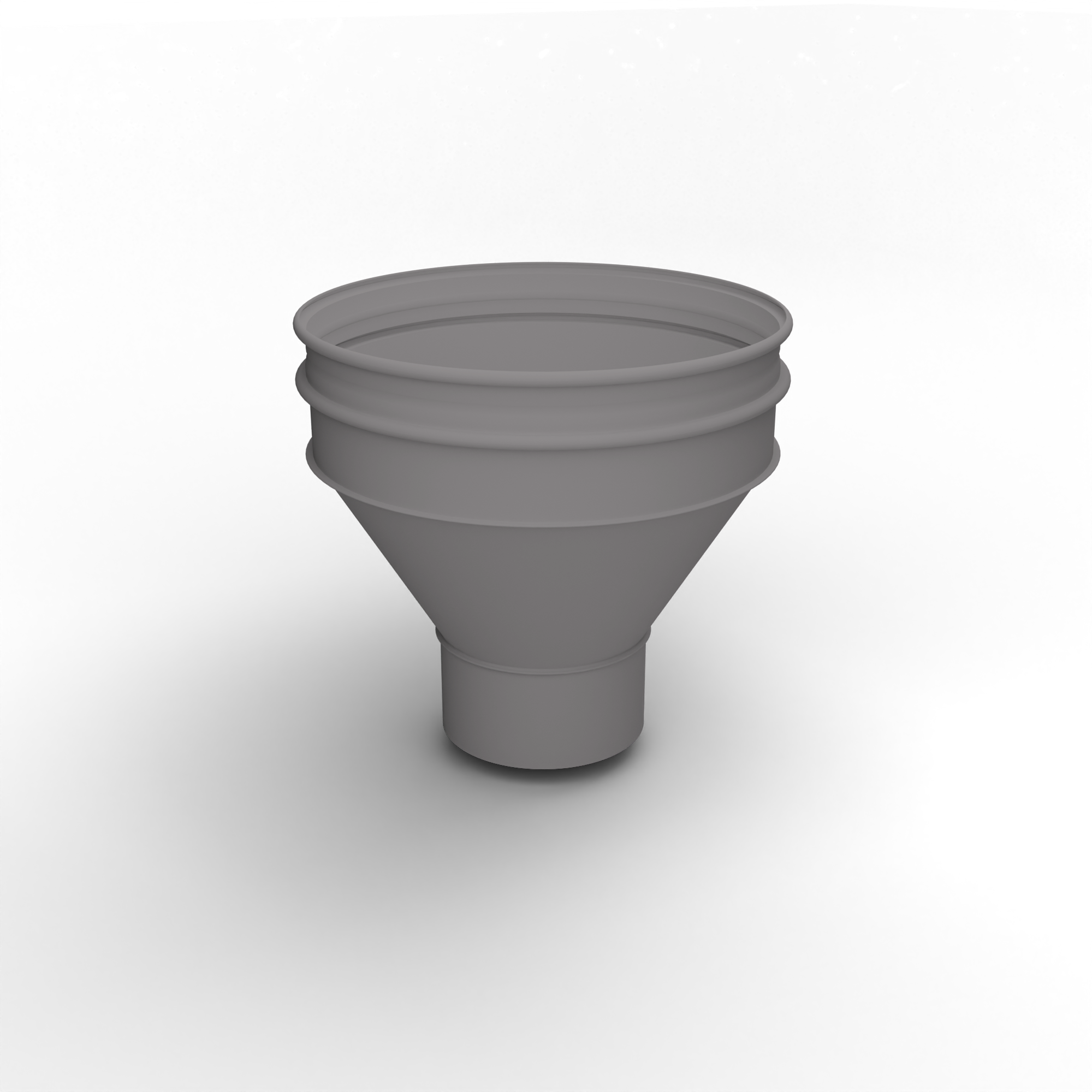 Воронка водосточная ф170х350мм (RAL 7036) водосборная, c порошковым покрытием