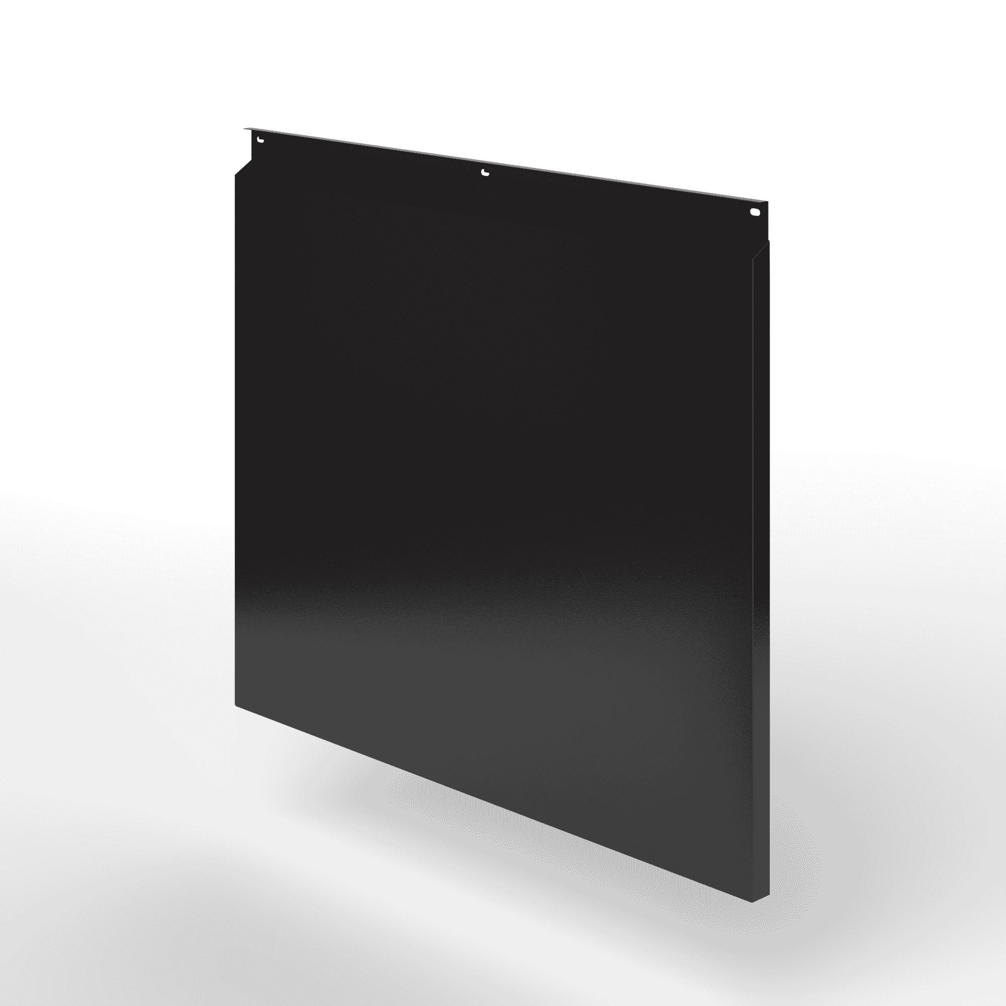 Фасадная металлокассета закрытого типа оцинкованная с порошковым покрытием 0,7x535х535мм RAL 8022 Чёрно-коричневый