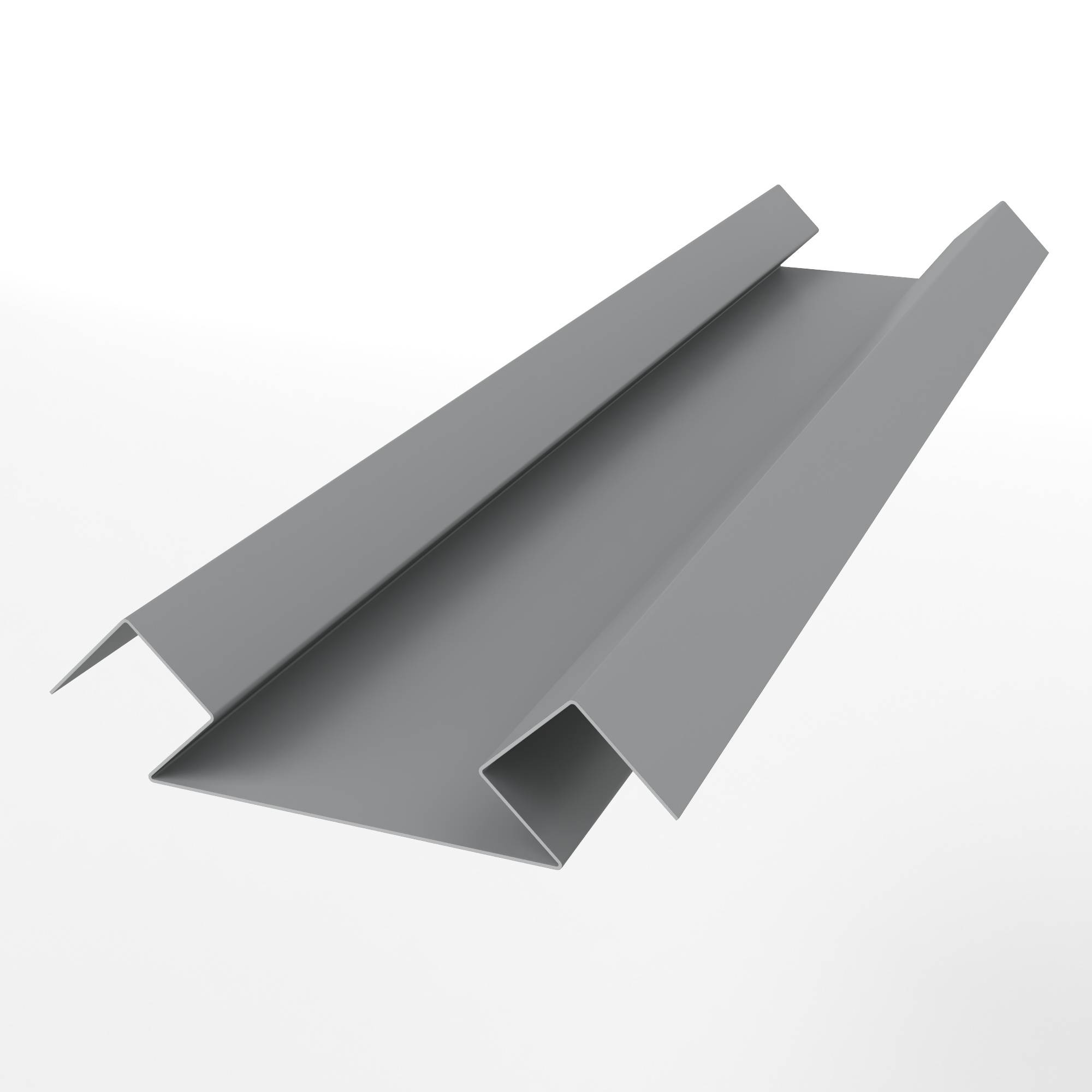 Планка угла внутреннего сложного 0,45mm RAL 7004 для металлосайдинга экобрус оцинкованная с полимерным покрытием