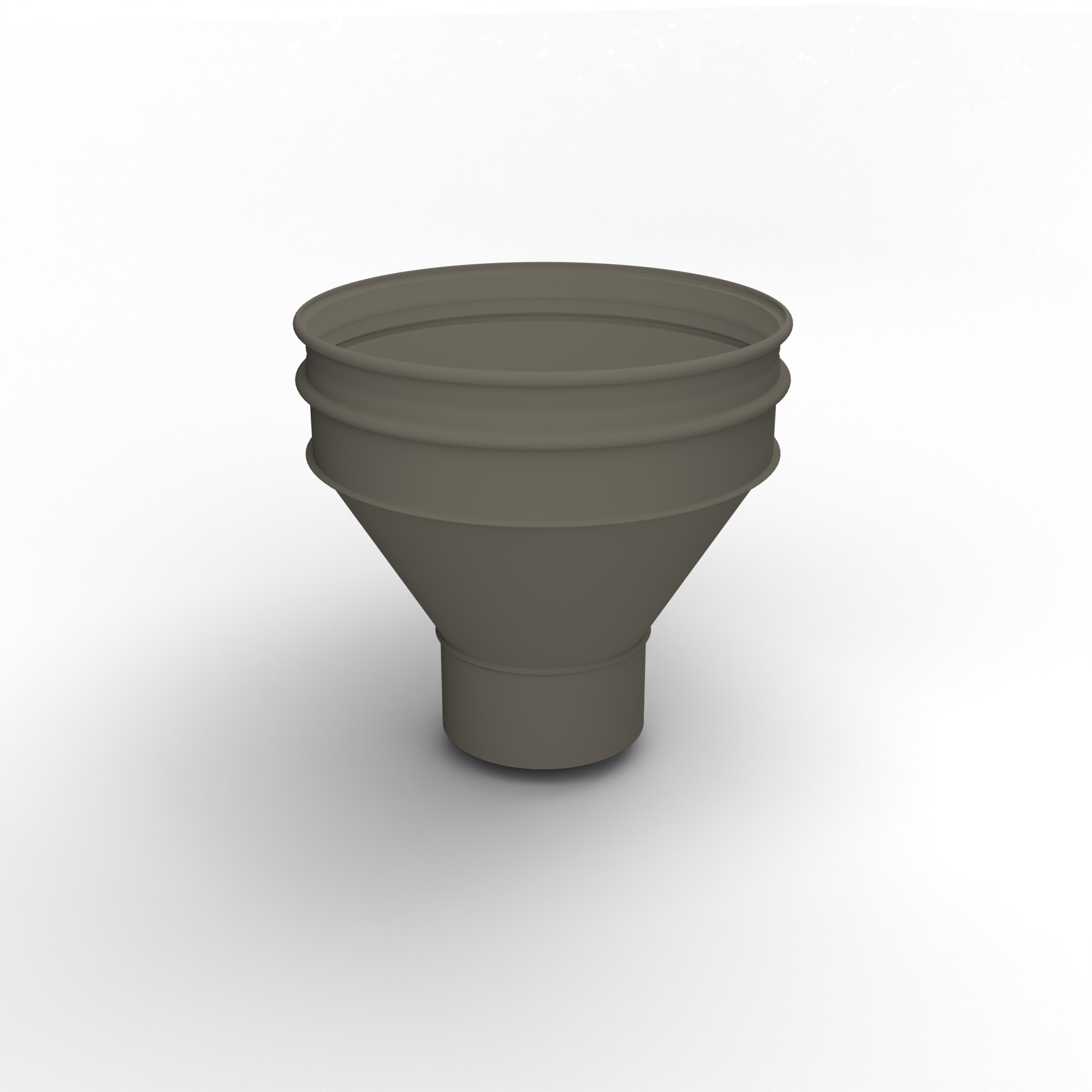 Воронка водосточная ф106х350мм (RAL 7006) водосборная, c порошковым покрытием