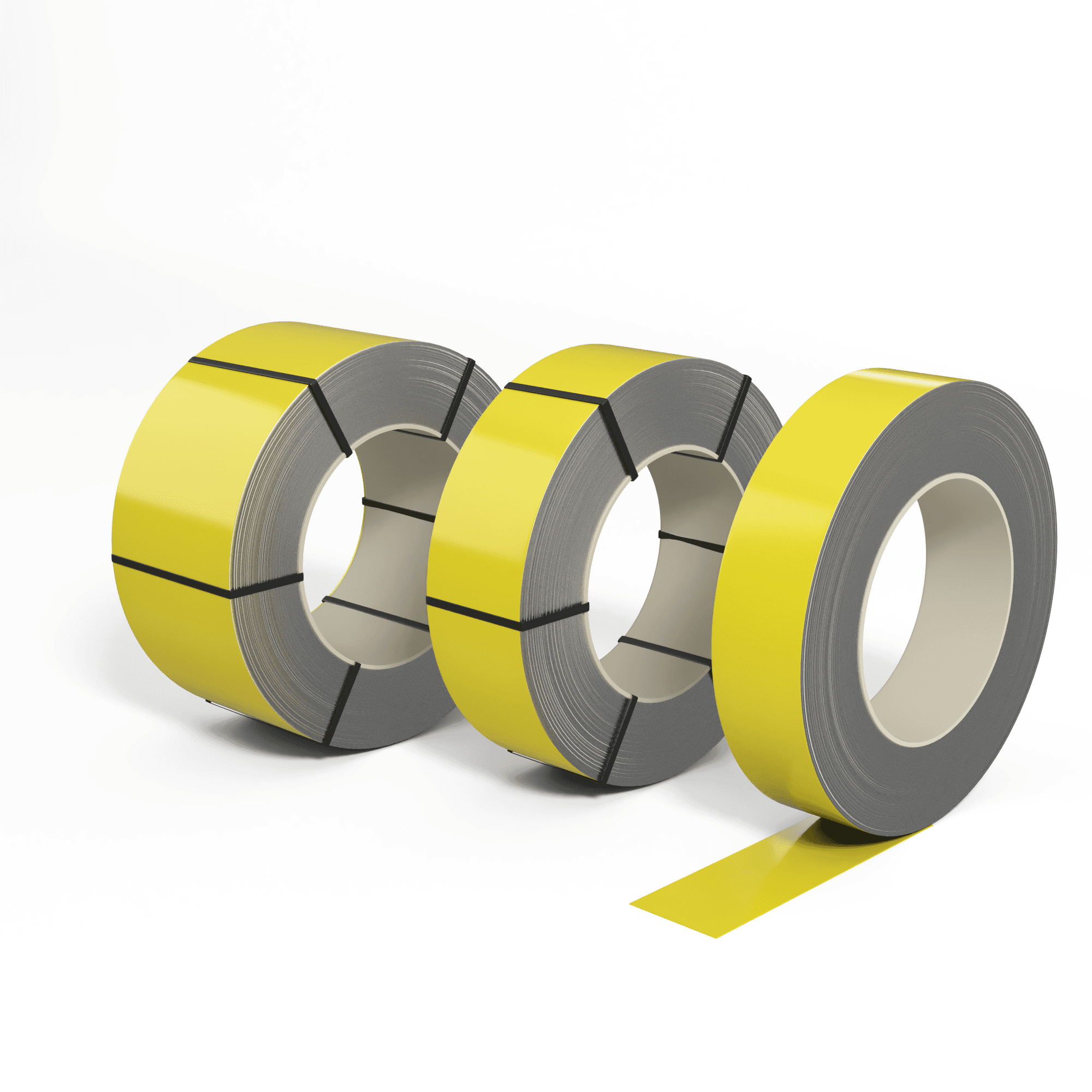 Лента оцинкованная (Штрипс) 0,55 мм (RAL 1018) с полимерным покрытием (полиэстер)