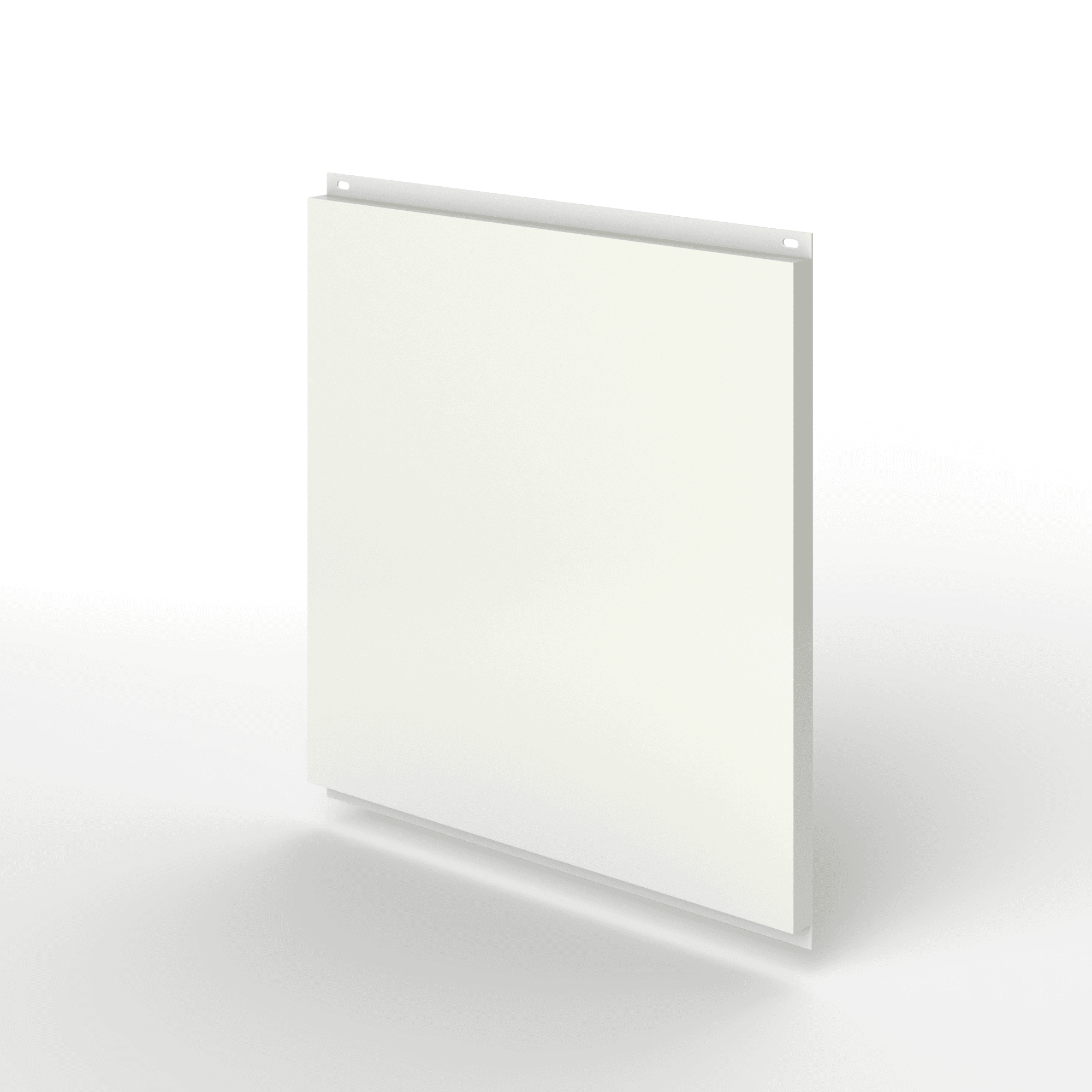 Фасадная металлокассета открытого типа оцинкованная с порошковым покрытием 1,2мм RAL 9002