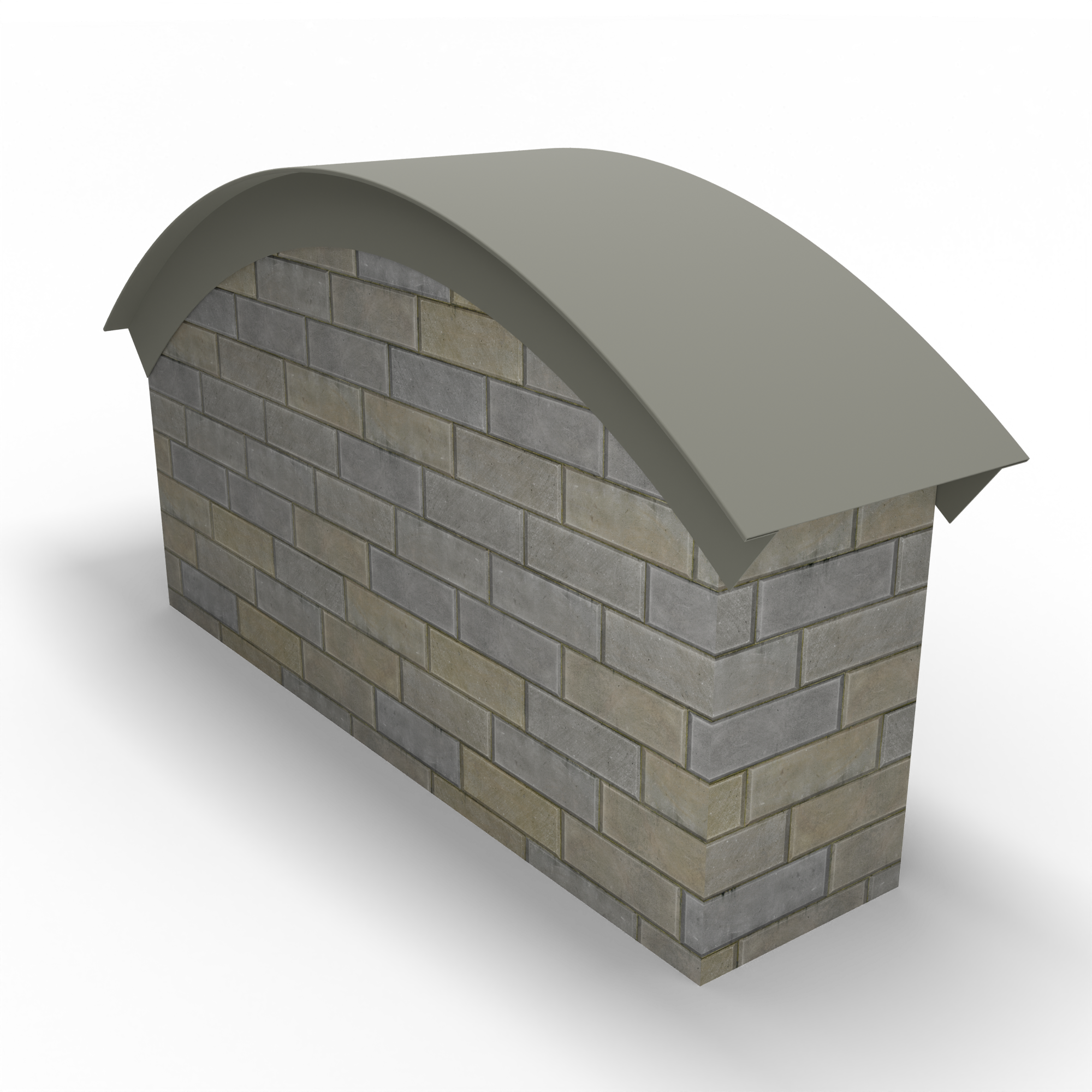 Парапет радиусный 1 мм (RAL 7030) полиэстер