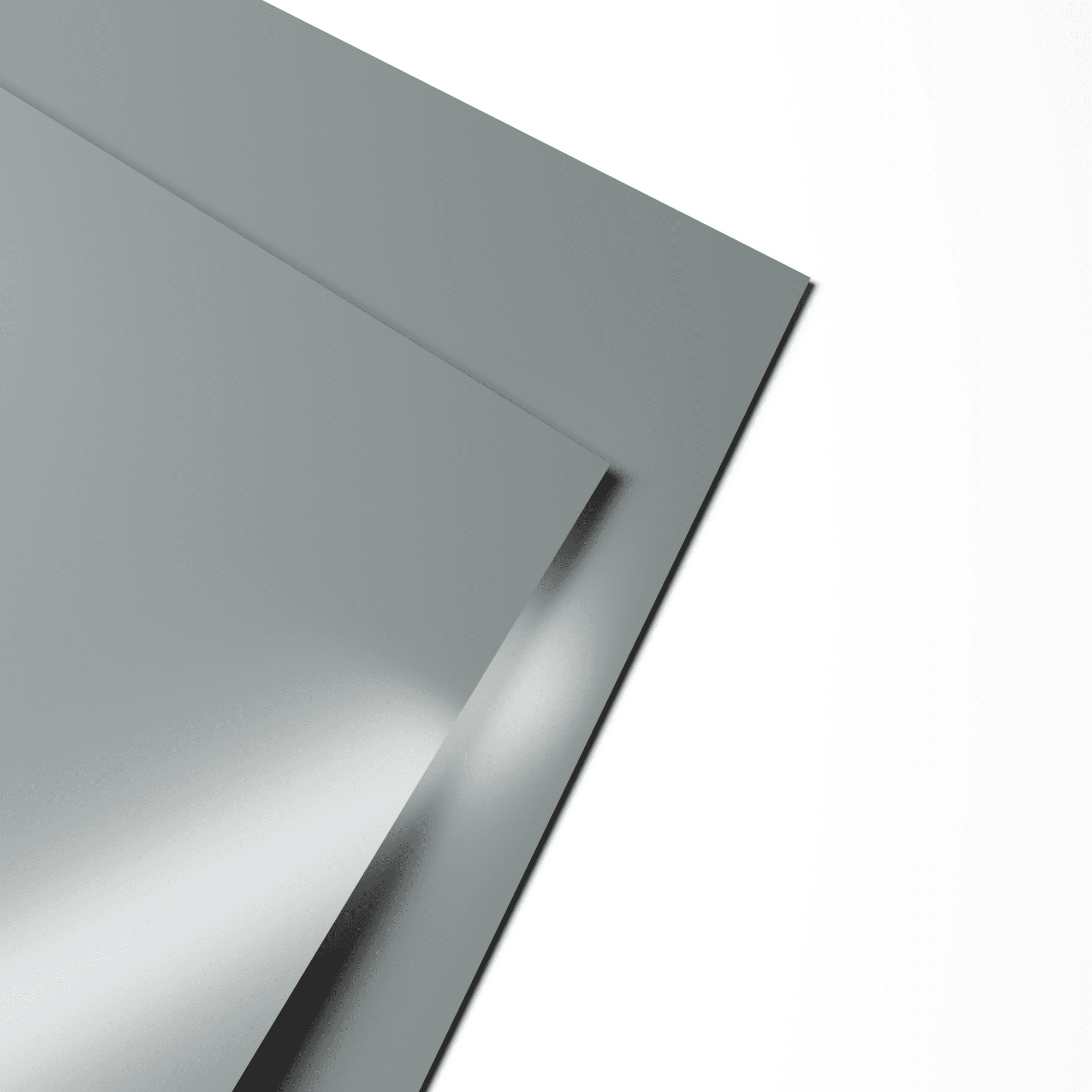 Лист оцинкованный 0,9х1250мм (RAL 7042) с полимерным покрытием (полиэстер)