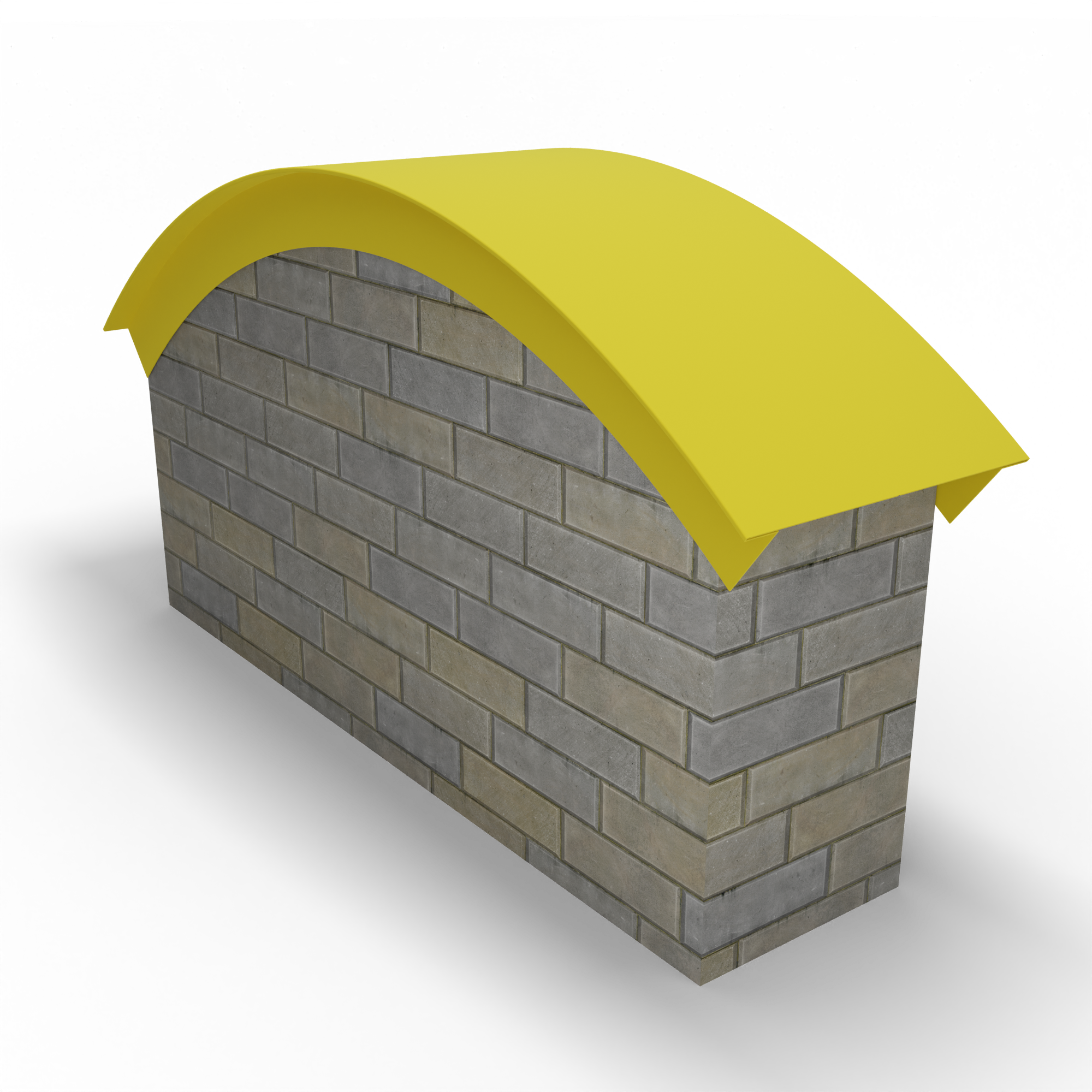 Парапет радиусный 0,5 мм (RAL 1018) полиэстер