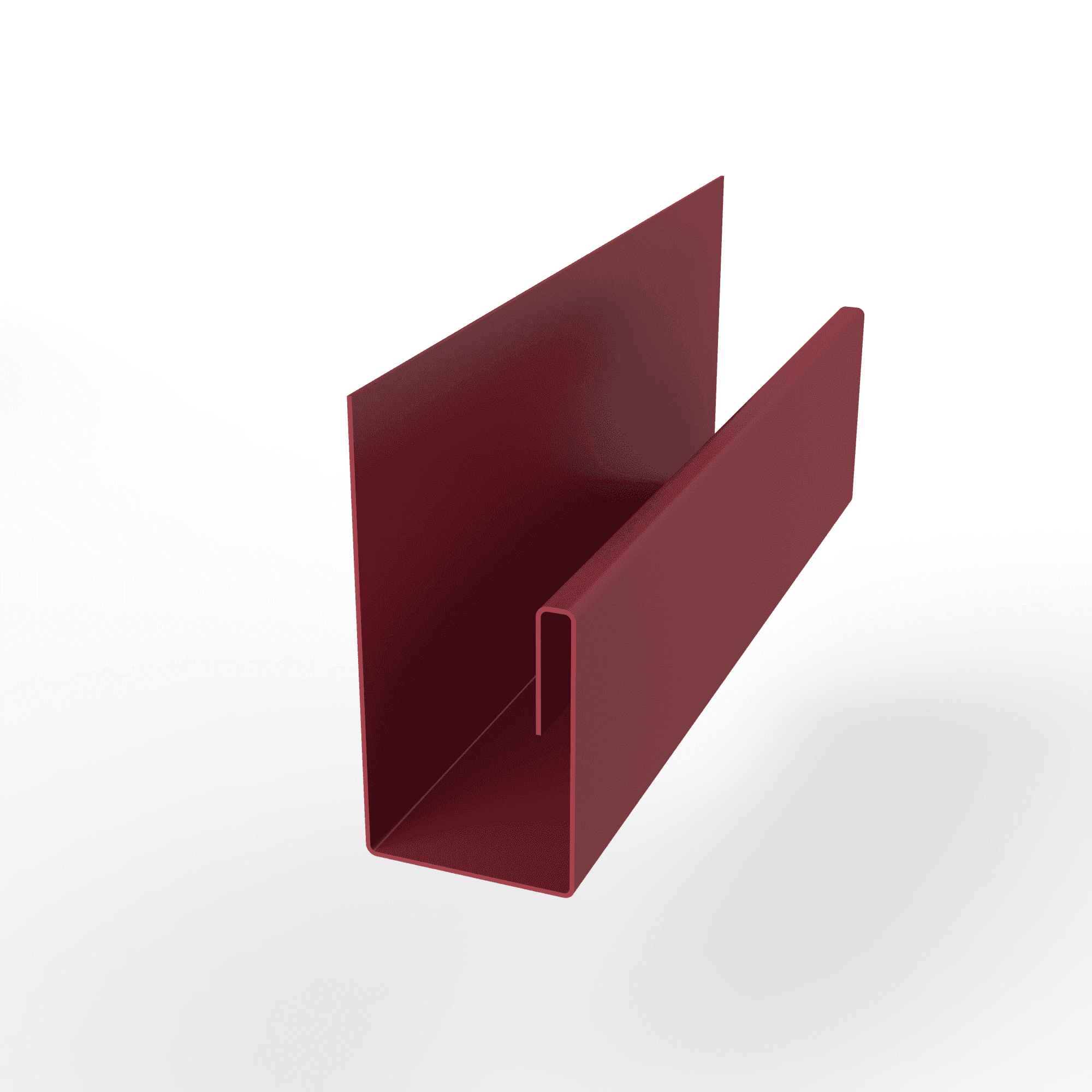 Планка П-образная для забора оцинкованная с порошковым покрытием 0,45мм ширина более 625 мм RAL 3003