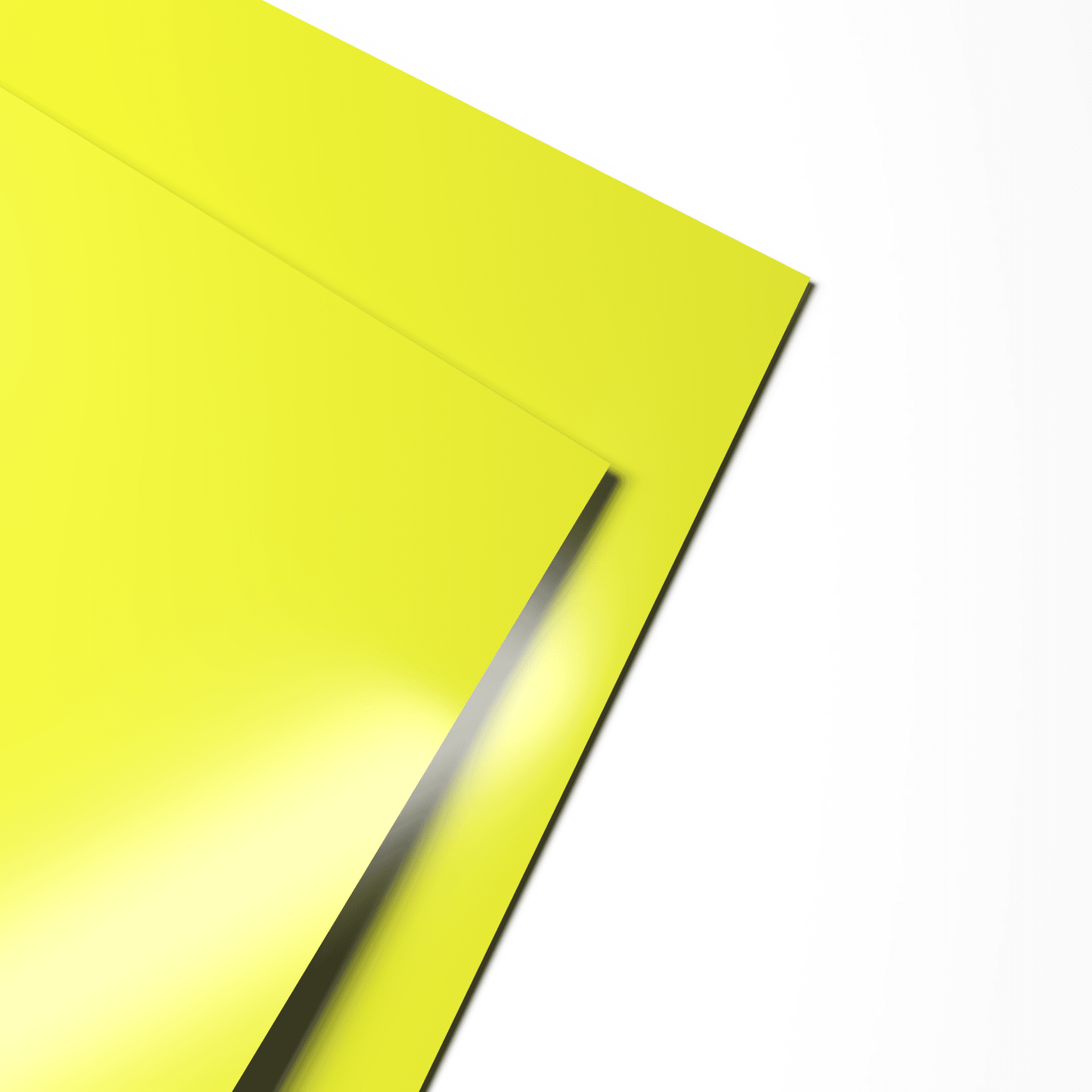 Лист оцинкованный 0,25х1250мм (RAL 1016) с полимерным покрытием (Полиэстер)