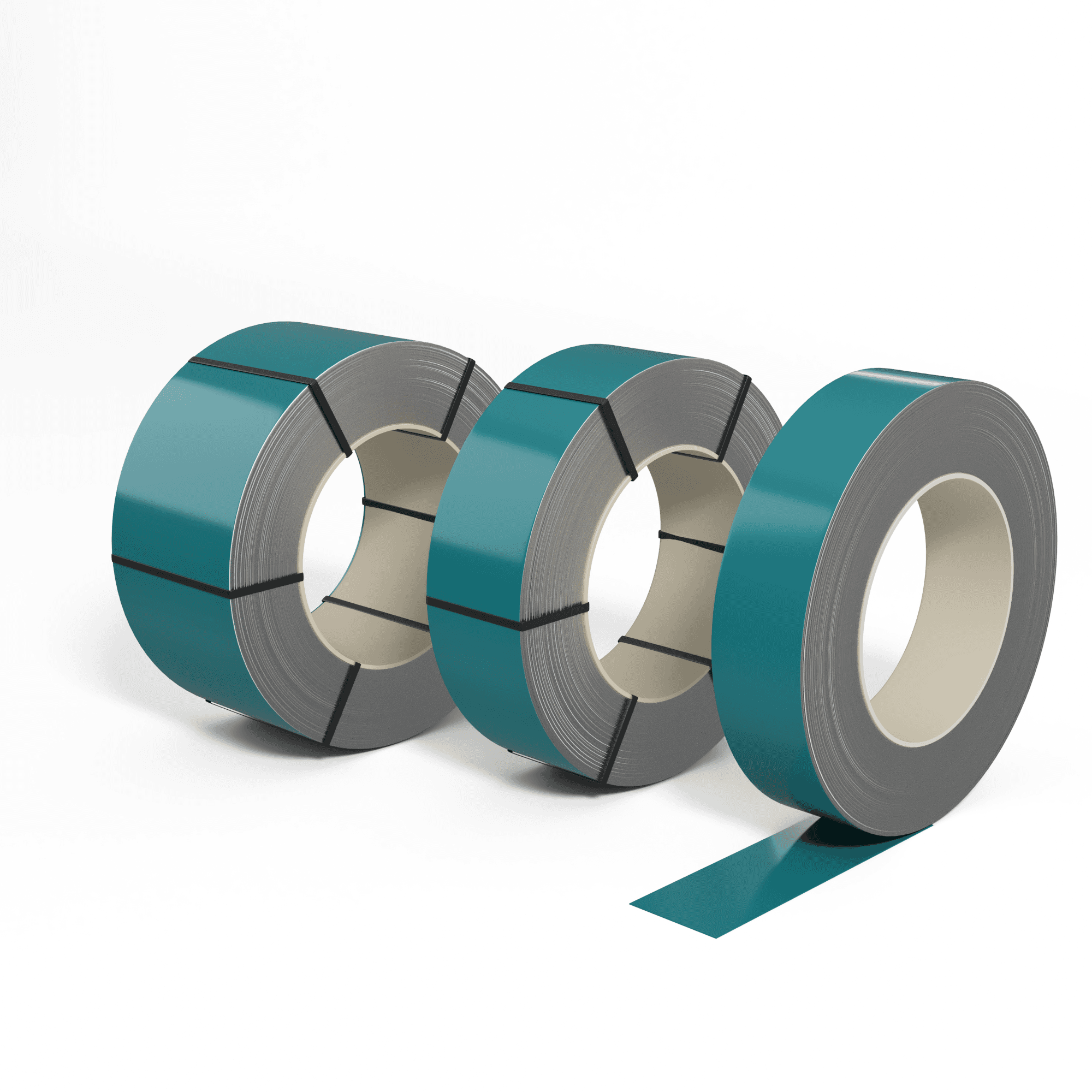 Лента оцинкованная (Штрипс) 0,6 мм (RAL 5018) с полимерным покрытием (полиэстер)