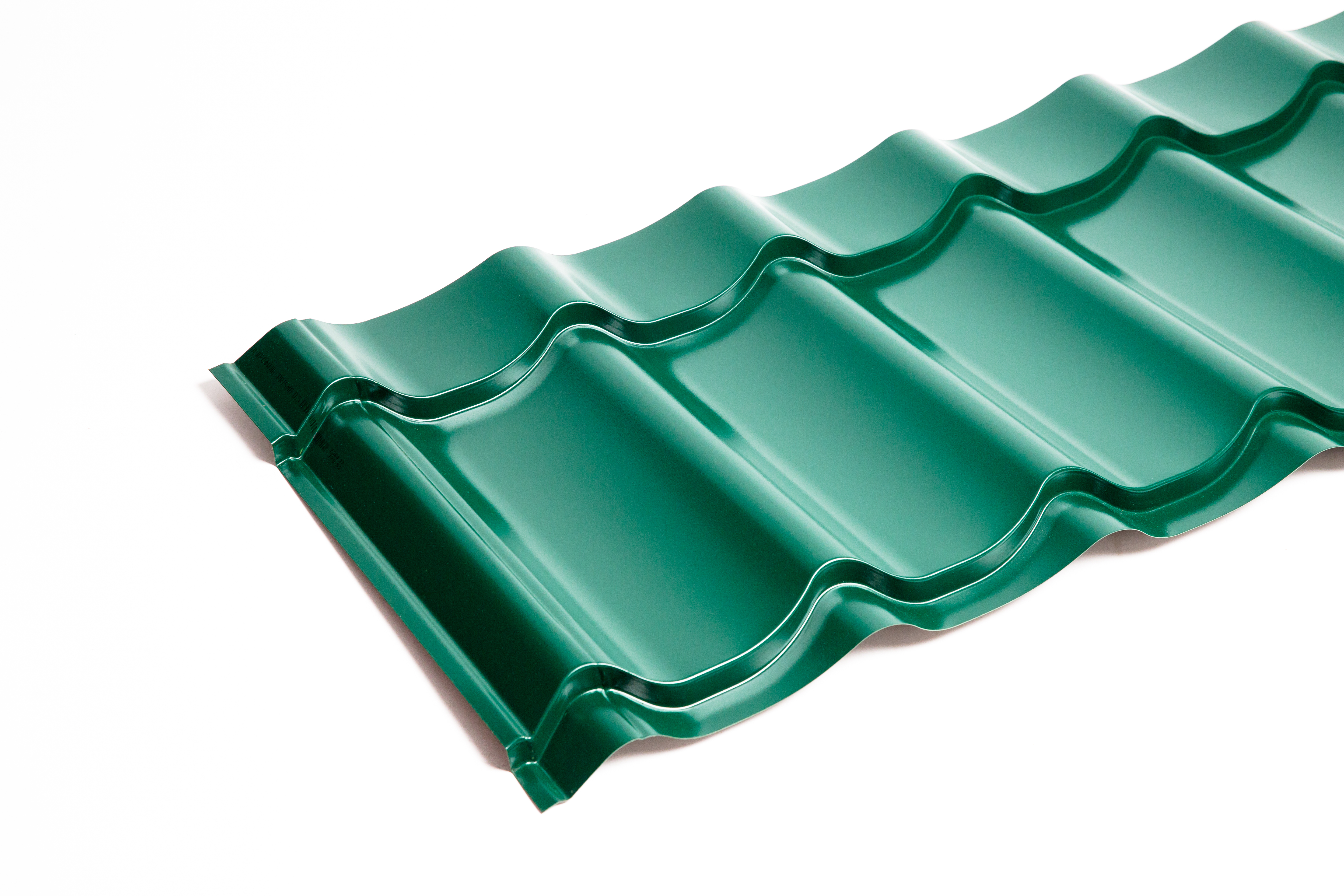 Металлочерепица Монтеррей классик оцинкованная с полимерным покрытием 0.5x1180мм  RAL 6005