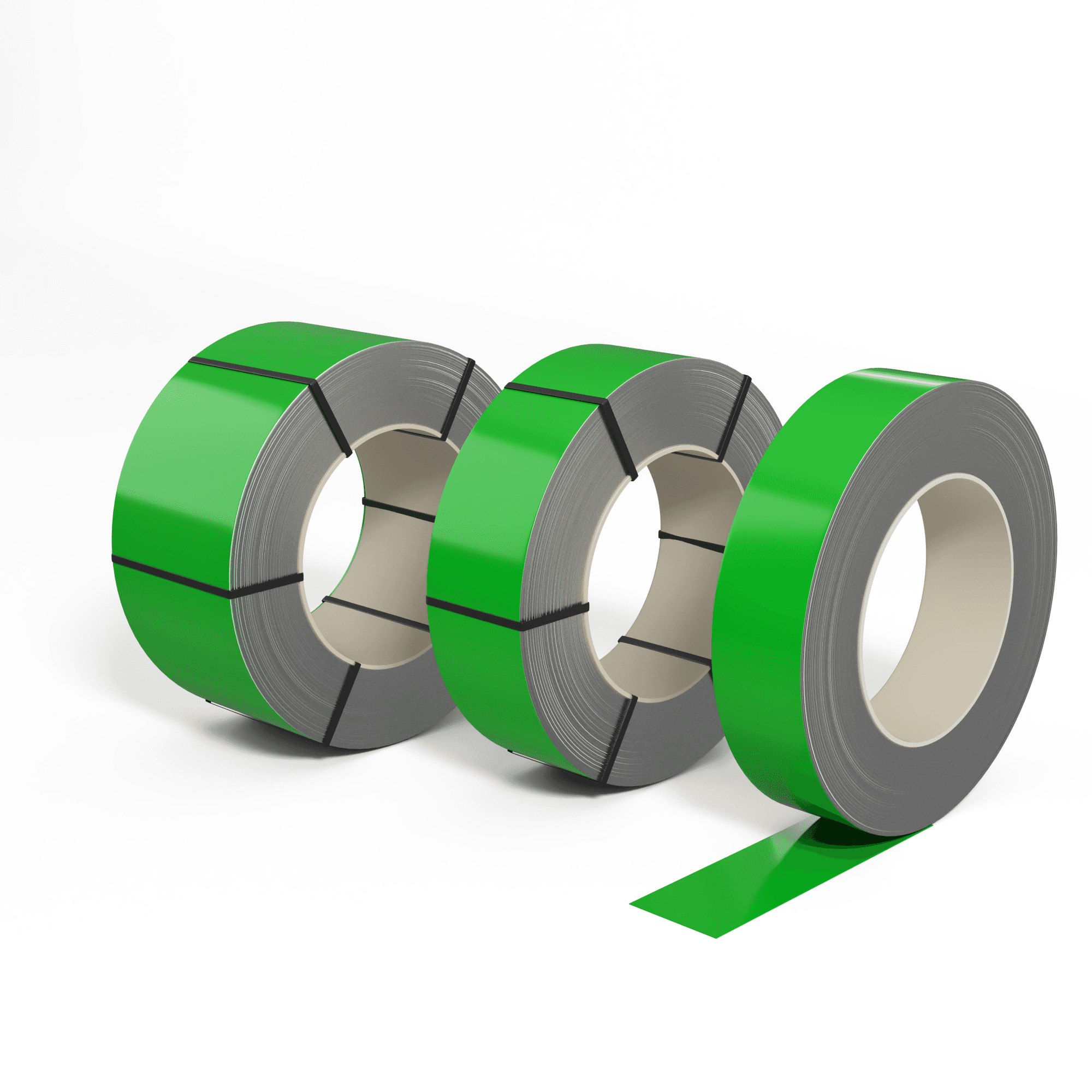 Лента оцинкованная (Штрипс) 0,6 мм (RAL 6038) с полимерным покрытием (полиэстер)