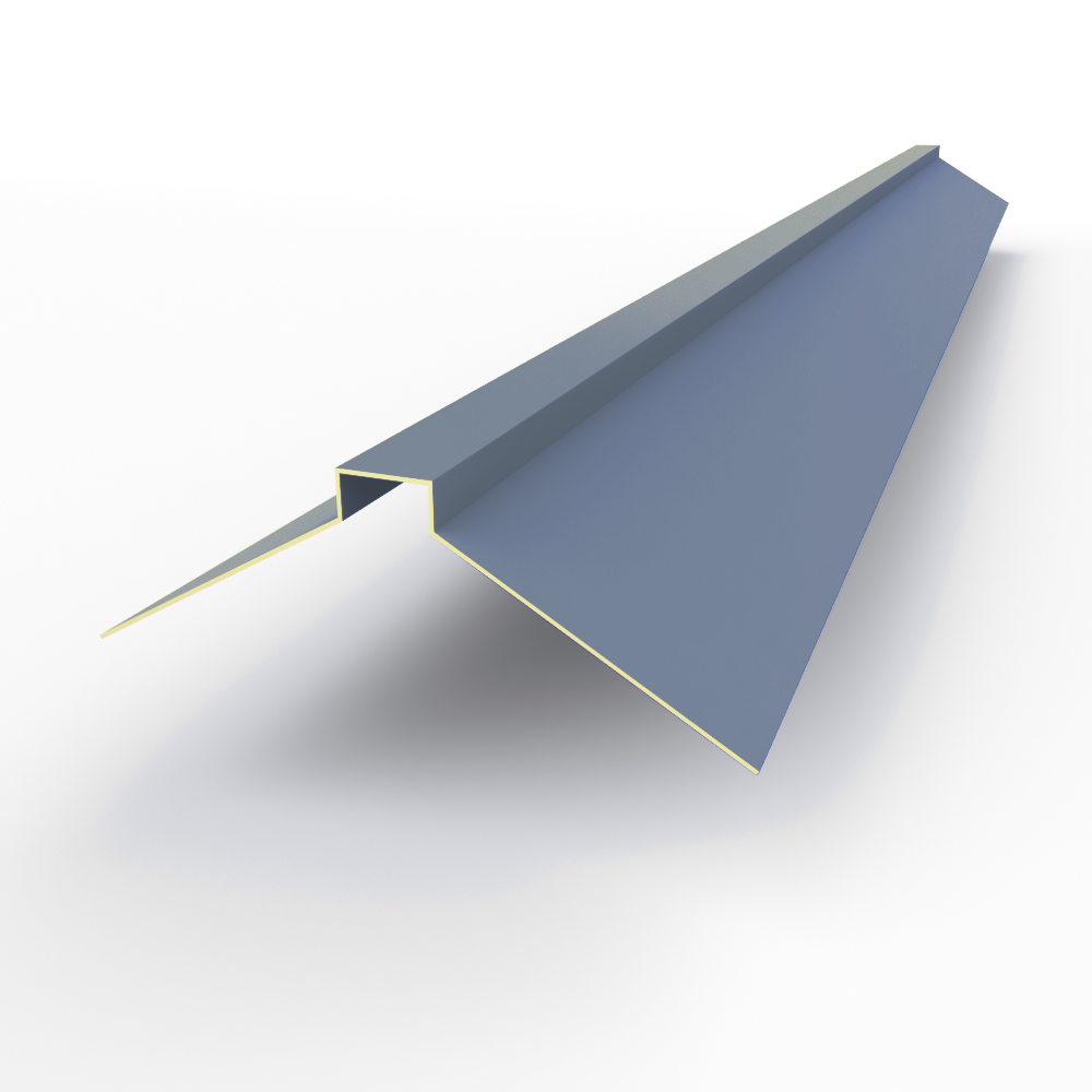 Конек фигурный 0,45 мм RAL 5014 оцинкованный, с порошковым покрытием