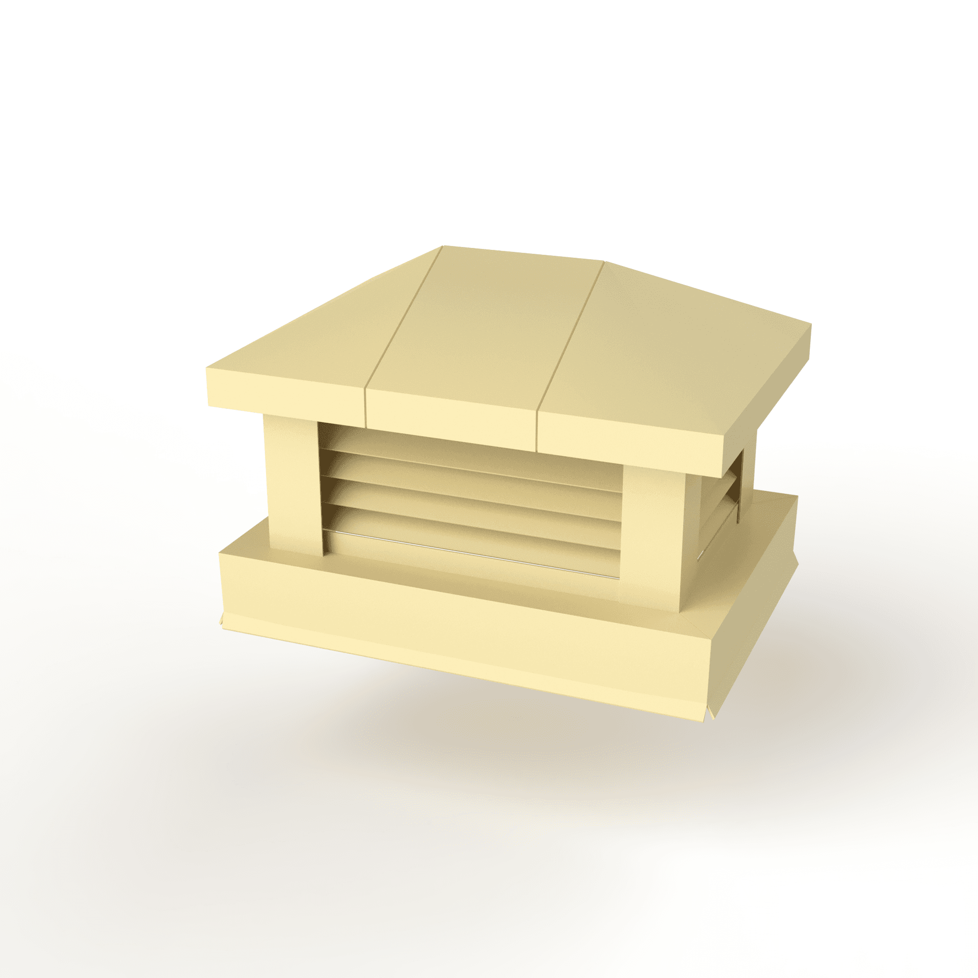 Дымник на трубу с жалюзи оцинкованный с полимерным покрытием до 1200мм RAL 1014