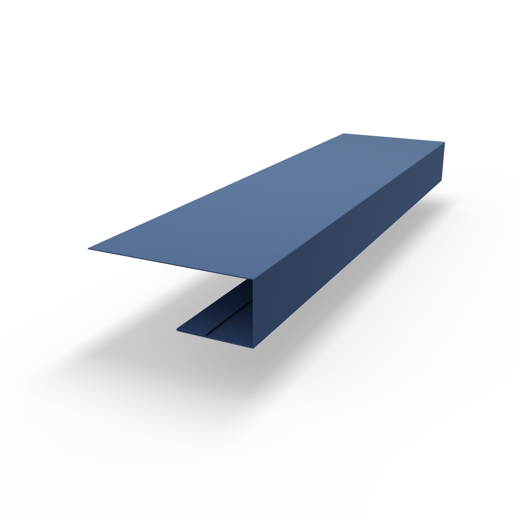 j планка RAL 5023 оцинкованная c порошковым покрытием 0,45мм