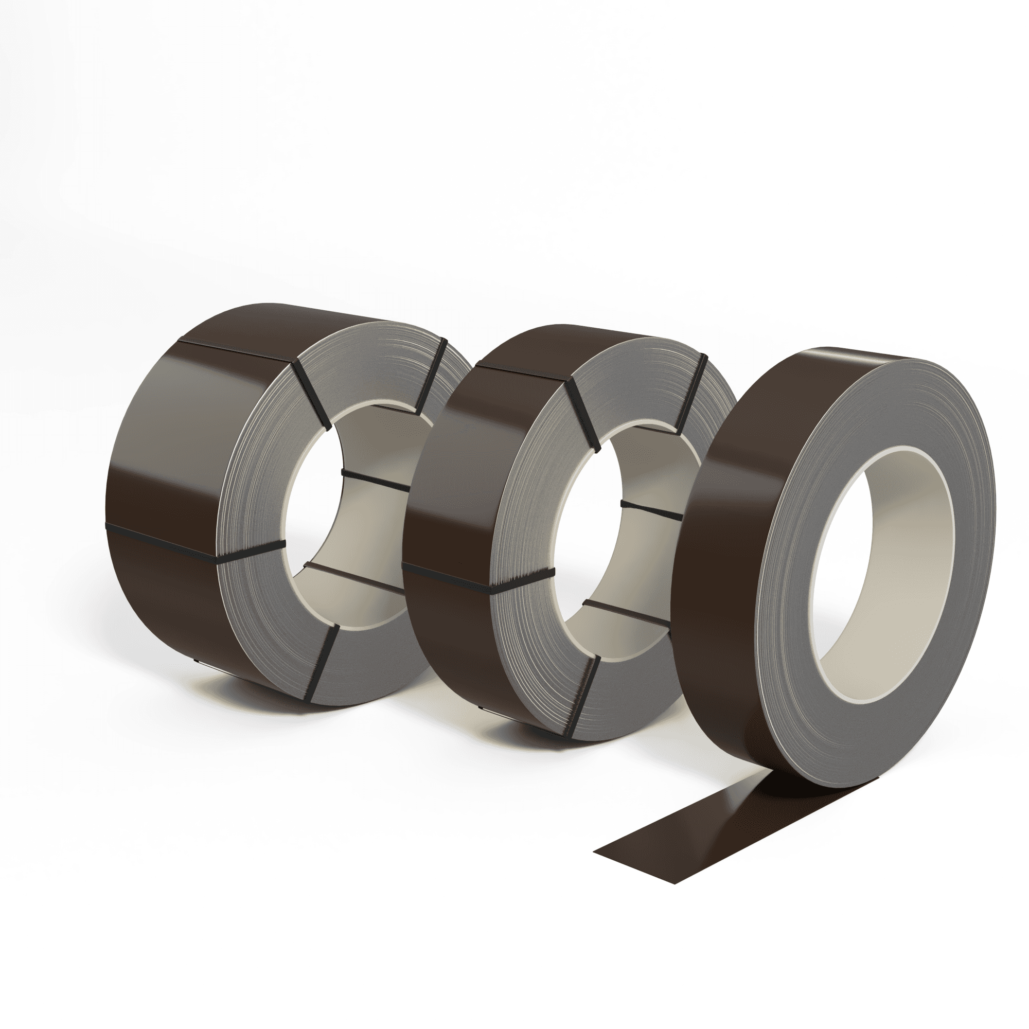 Лента оцинкованная (Штрипс) 0,55 мм (RAL 8028) с полимерным покрытием (полиэстер)